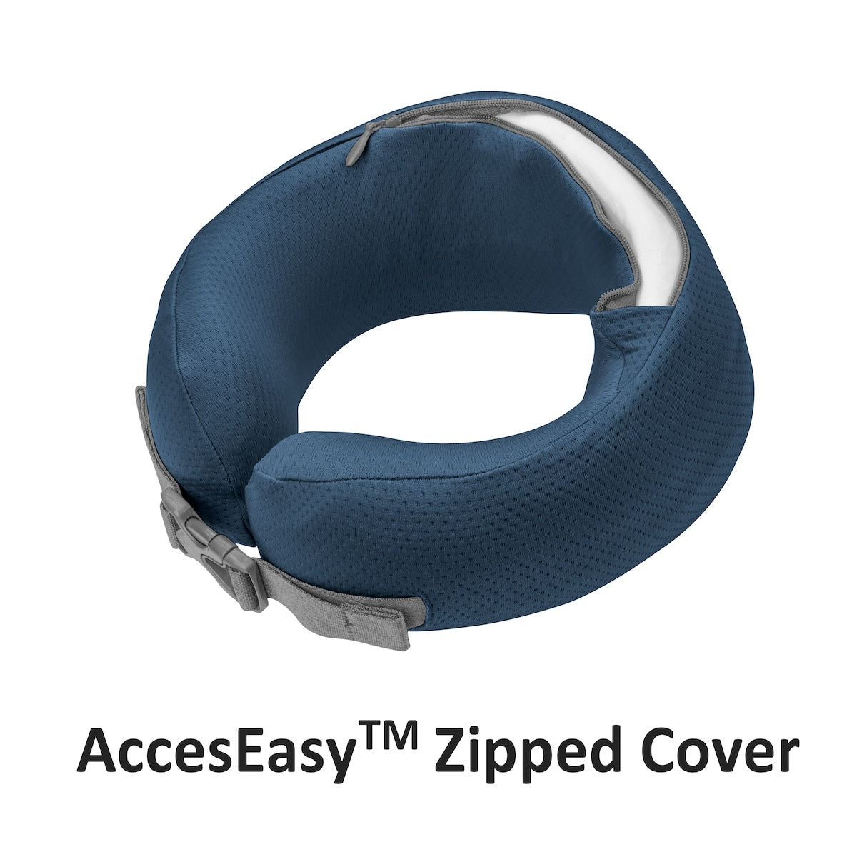 Easynap Foldable Pocket Travel Neck Pillow With Pouch Small - Midnight Navy (Dark Blue)