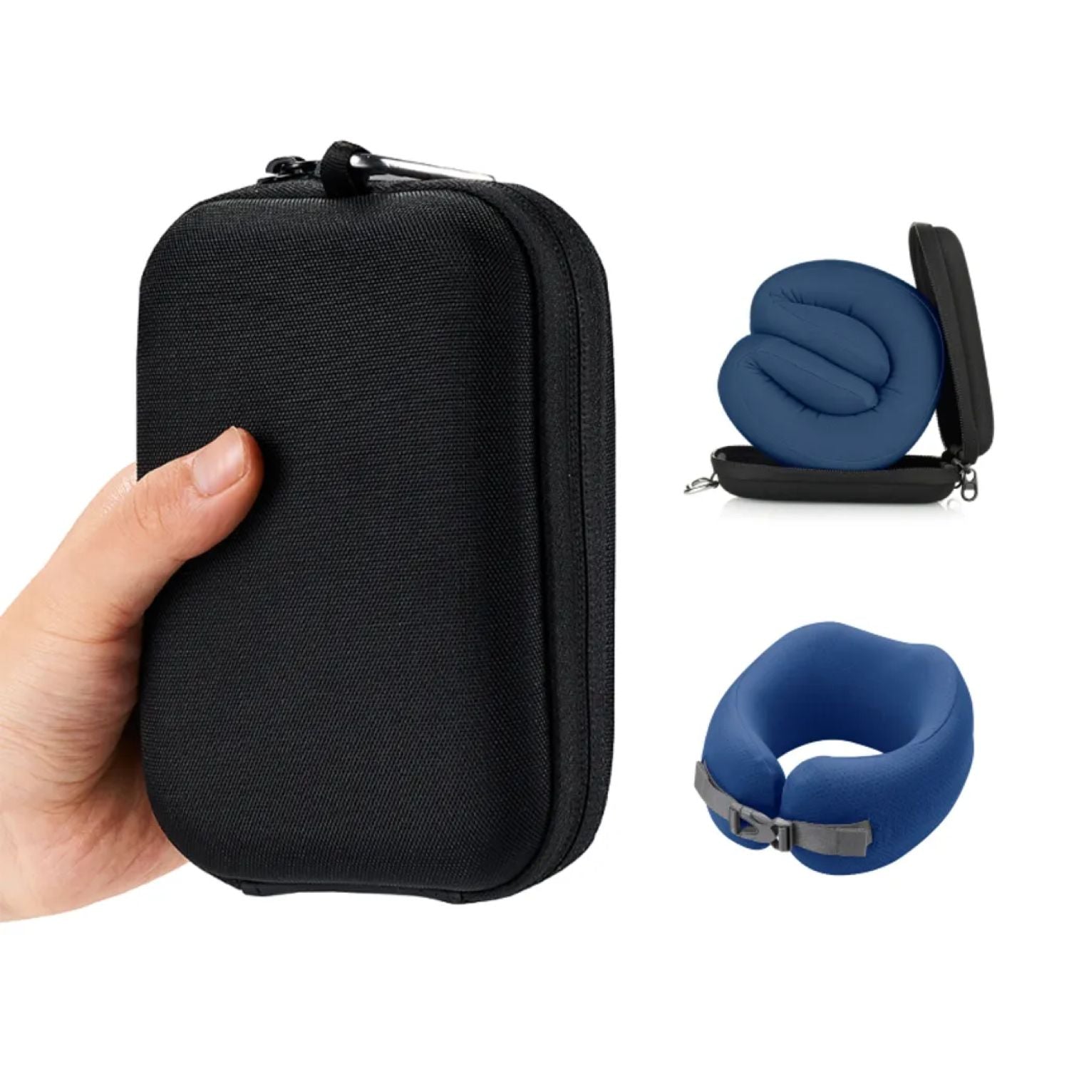 Easynap Foldable Pocket Travel Neck Pillow With Pouch Small - True Blue (Navy)