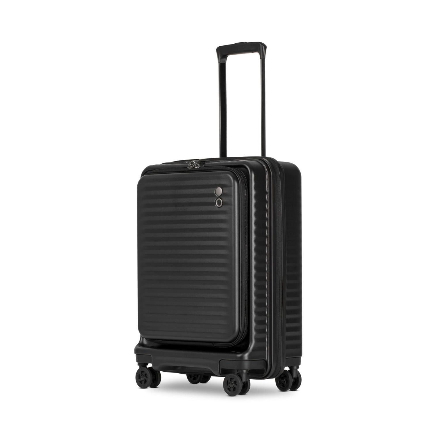 Echolac Celestra 20" Carry On Upright Luggage With Front Access Opening (Black)