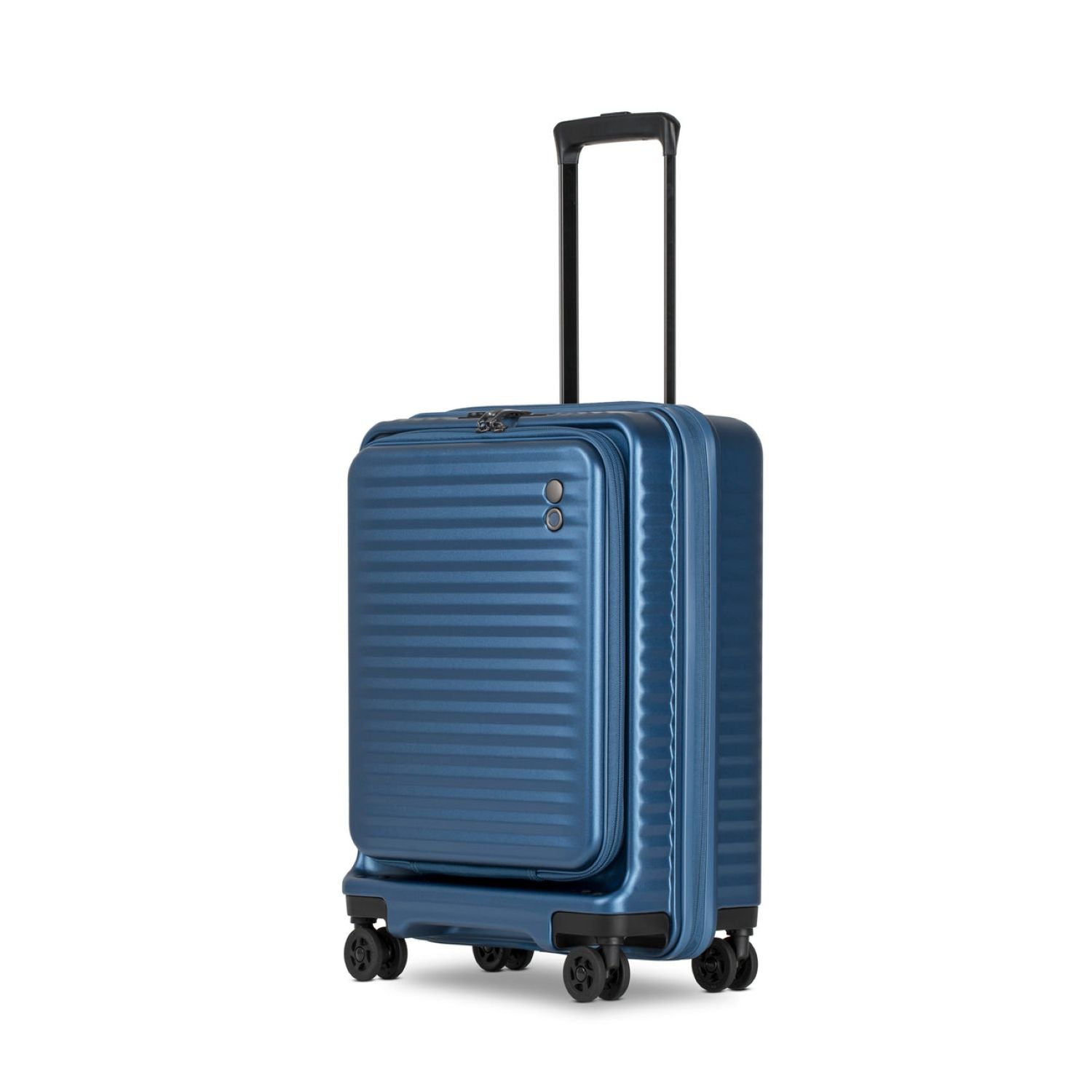 Echolac Celestra 20" Carry On Upright Luggage With Front Access Opening (Blue)