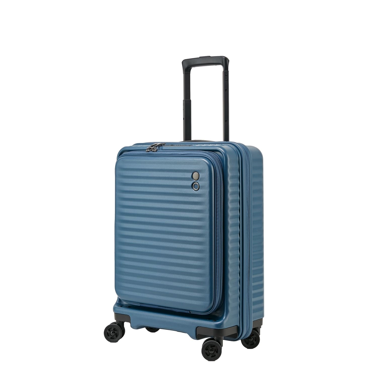 Echolac Celestra 20" Carry On Upright Luggage With Front Access Opening (Dark Blue)
