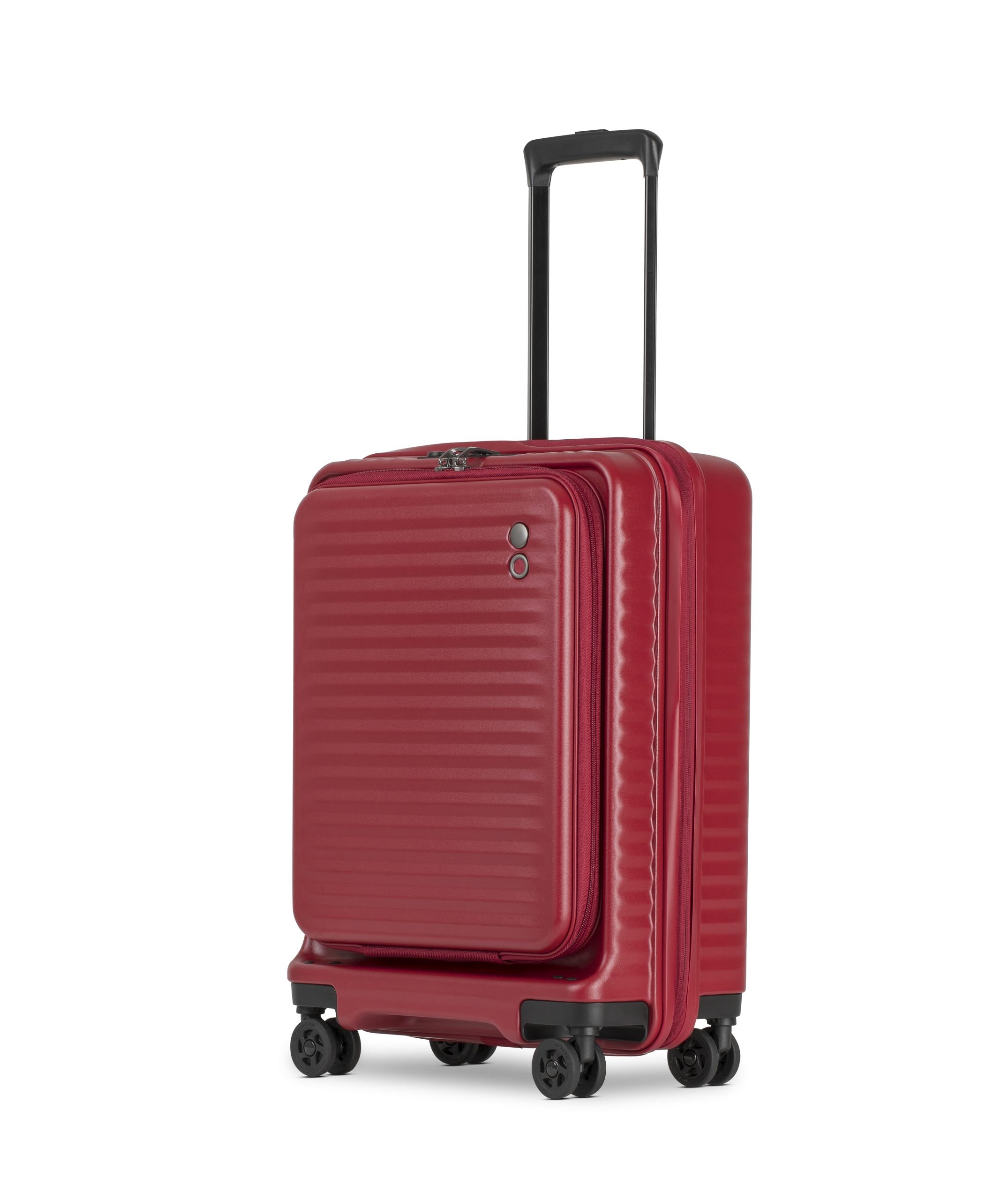 Echolac Celestra 20" Carry On Upright Luggage With Front Access Opening (Red)