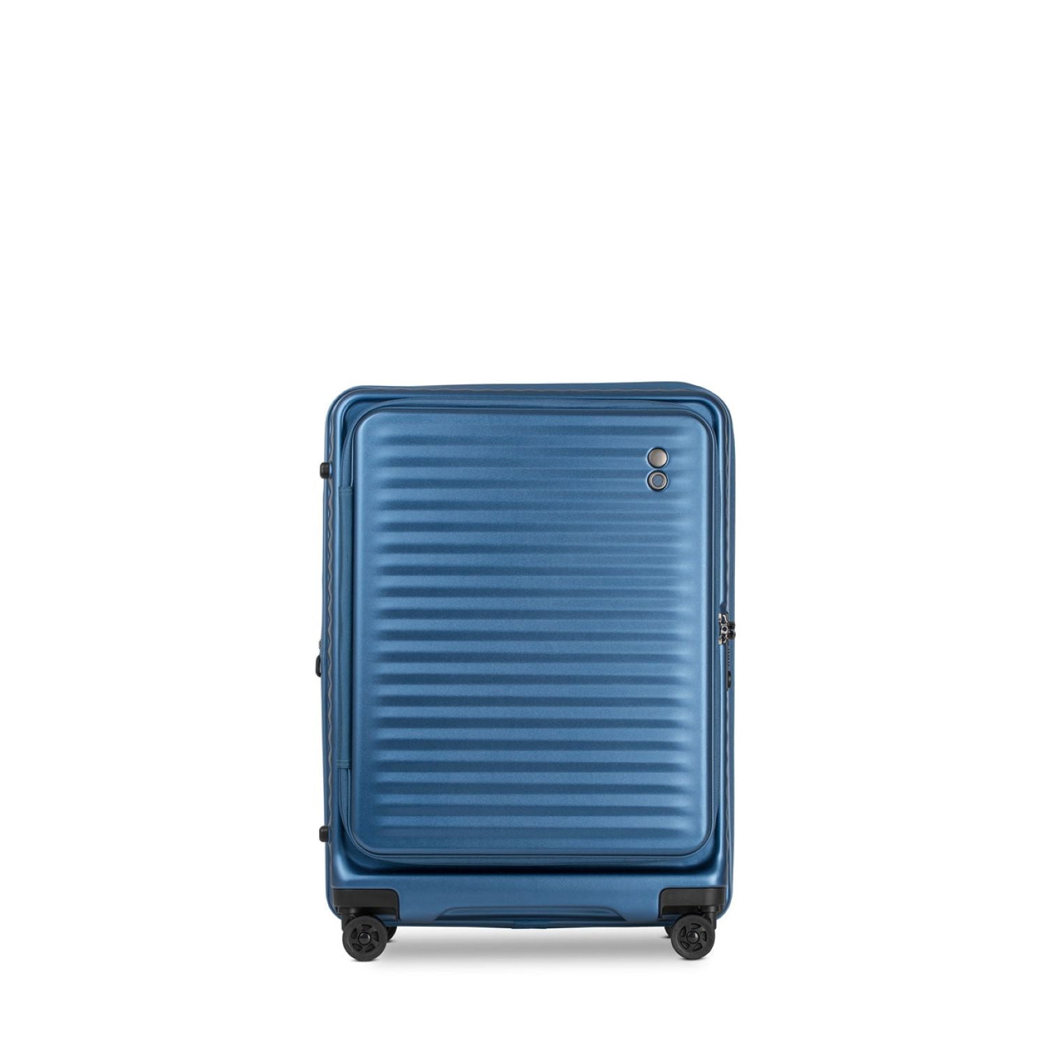 Echolac Celestra 24" Medium Upright Luggage With Front Access Opening (Blue)