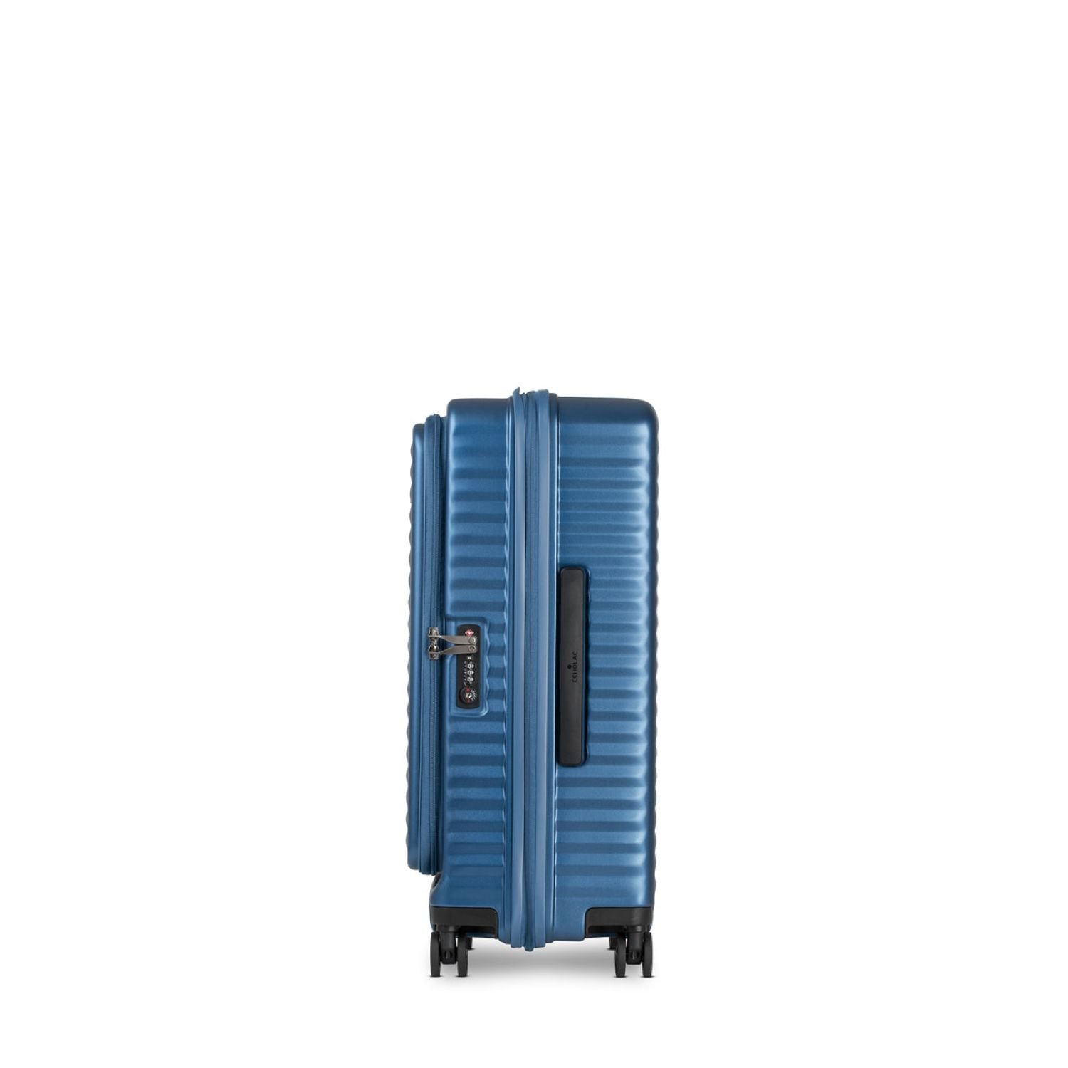 Echolac Celestra 24" Medium Upright Luggage With Front Access Opening (Blue)