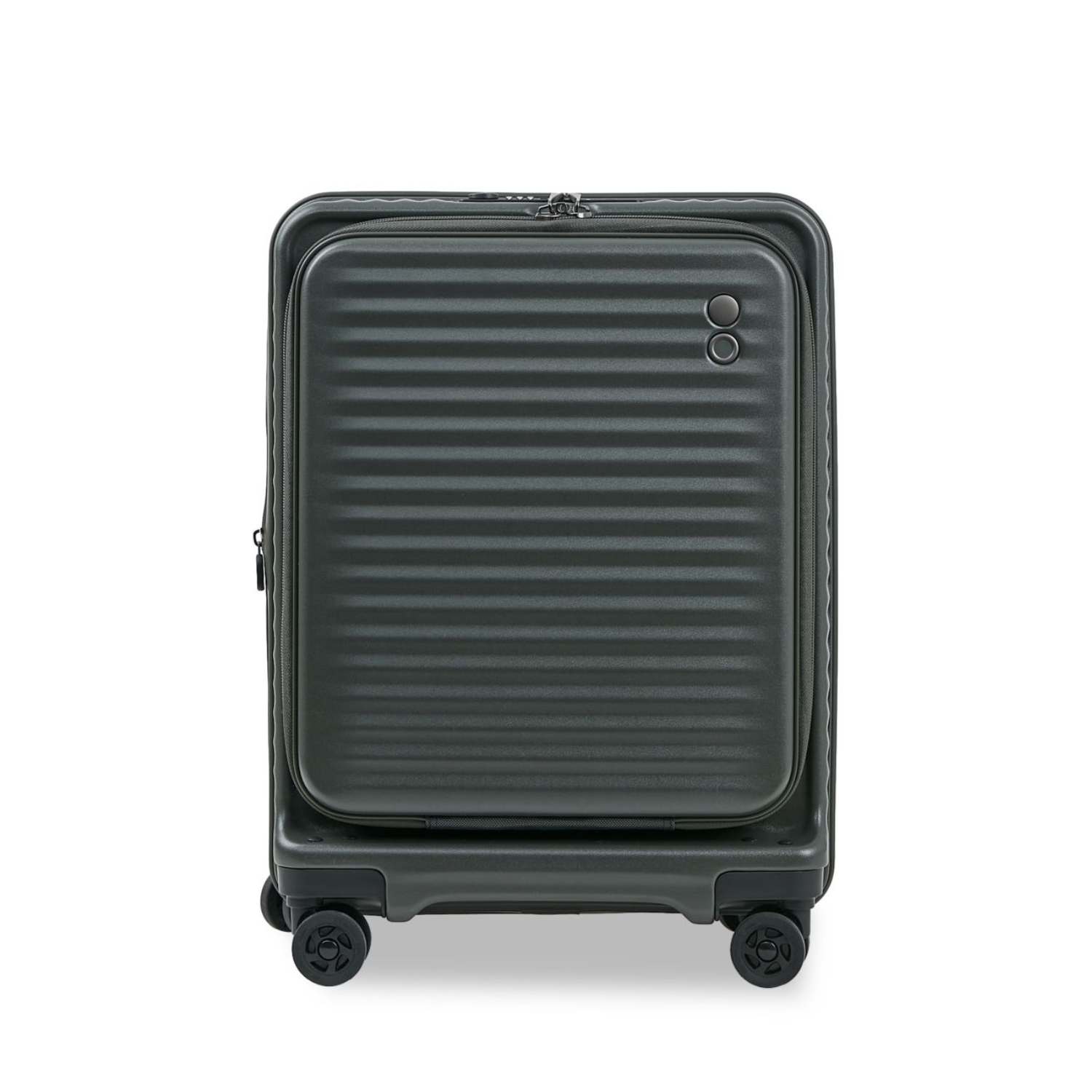 Echolac Celestra 24" Medium Upright Luggage With Front Access Opening (Olive Green)