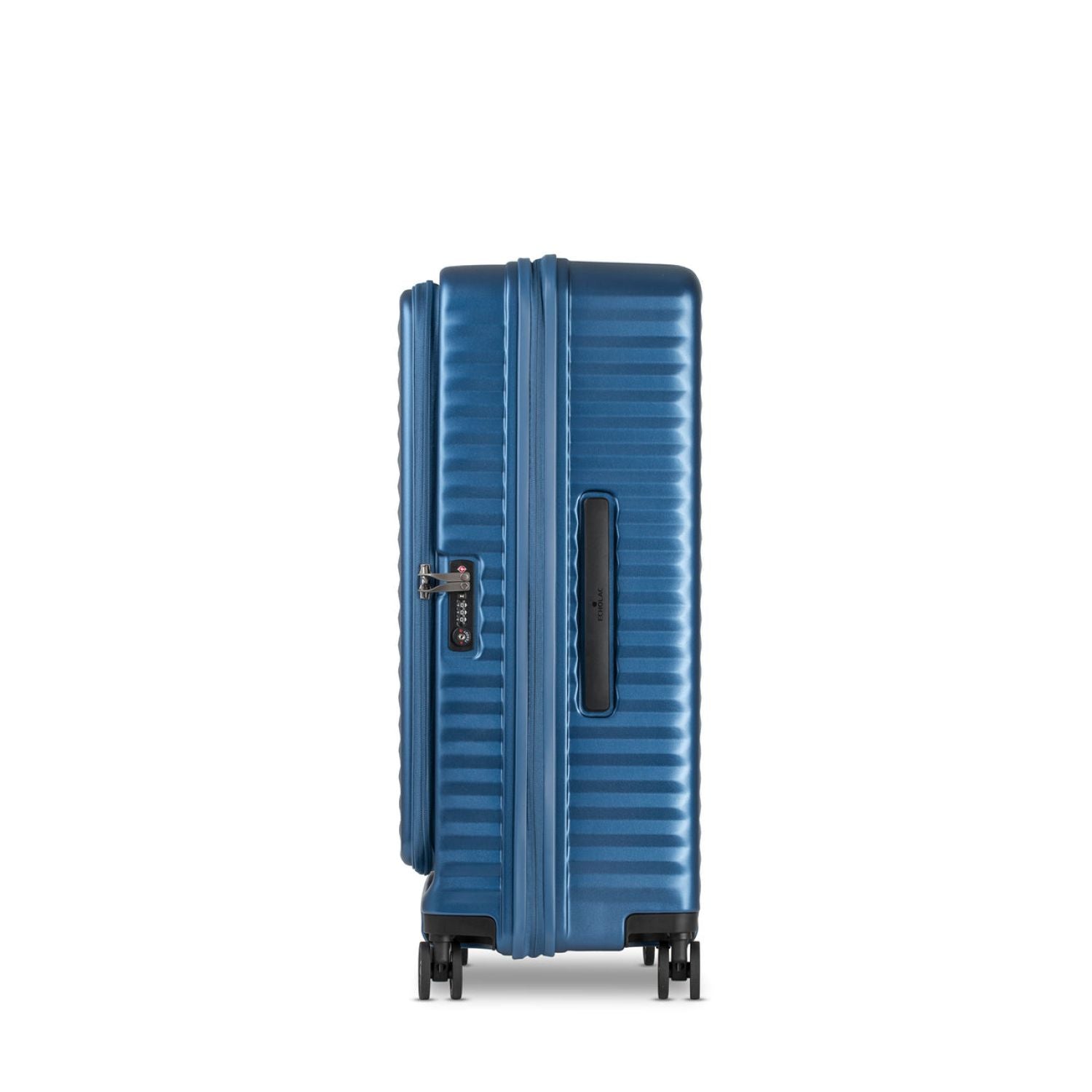 Echolac Celestra 28" Large Upright Luggage With Front Access Opening (Blue)