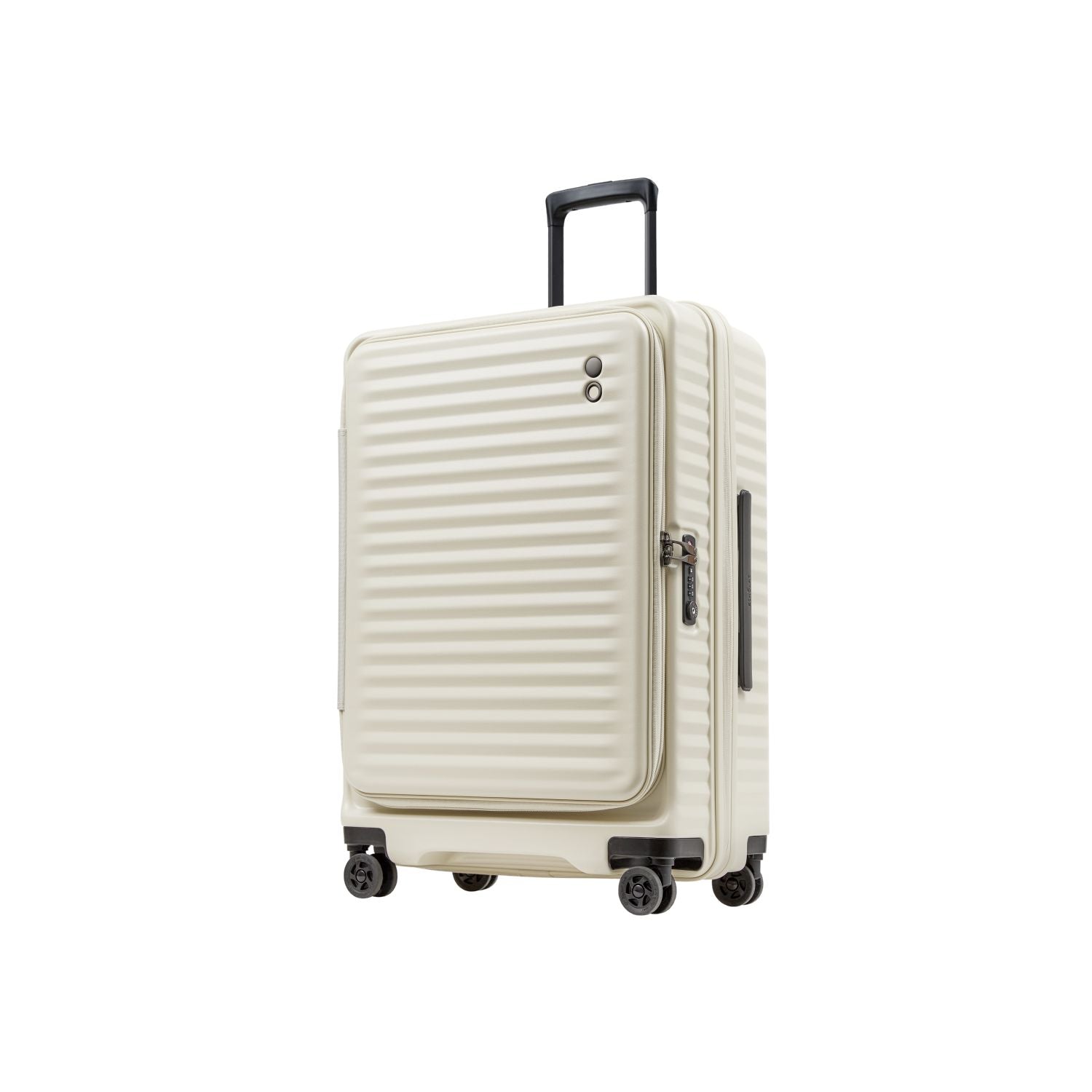 Echolac Celestra 28" Large Upright Luggage With Front Access Opening (Light Mocha)