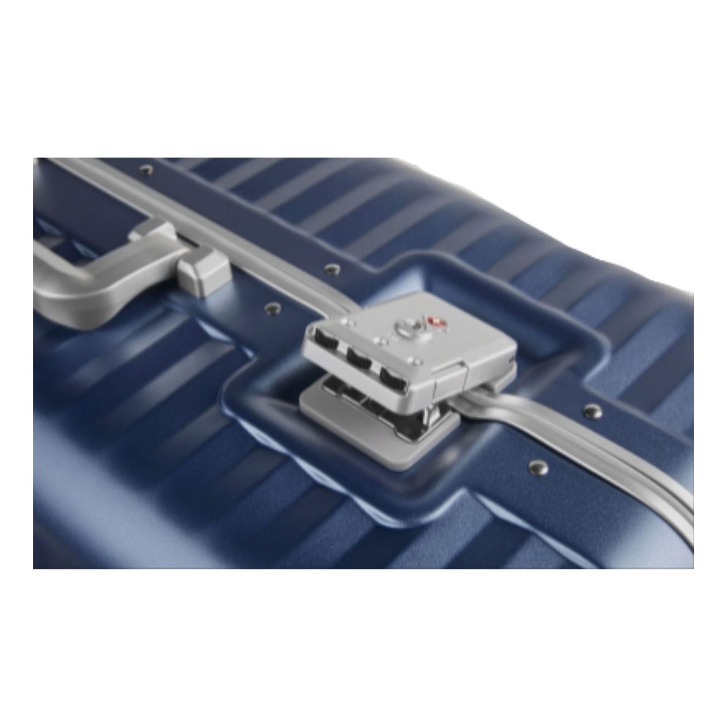 Echolac Celestra Aluminium Frame 24" Medium Luggage with Silent Spinner Wheels (Navy)