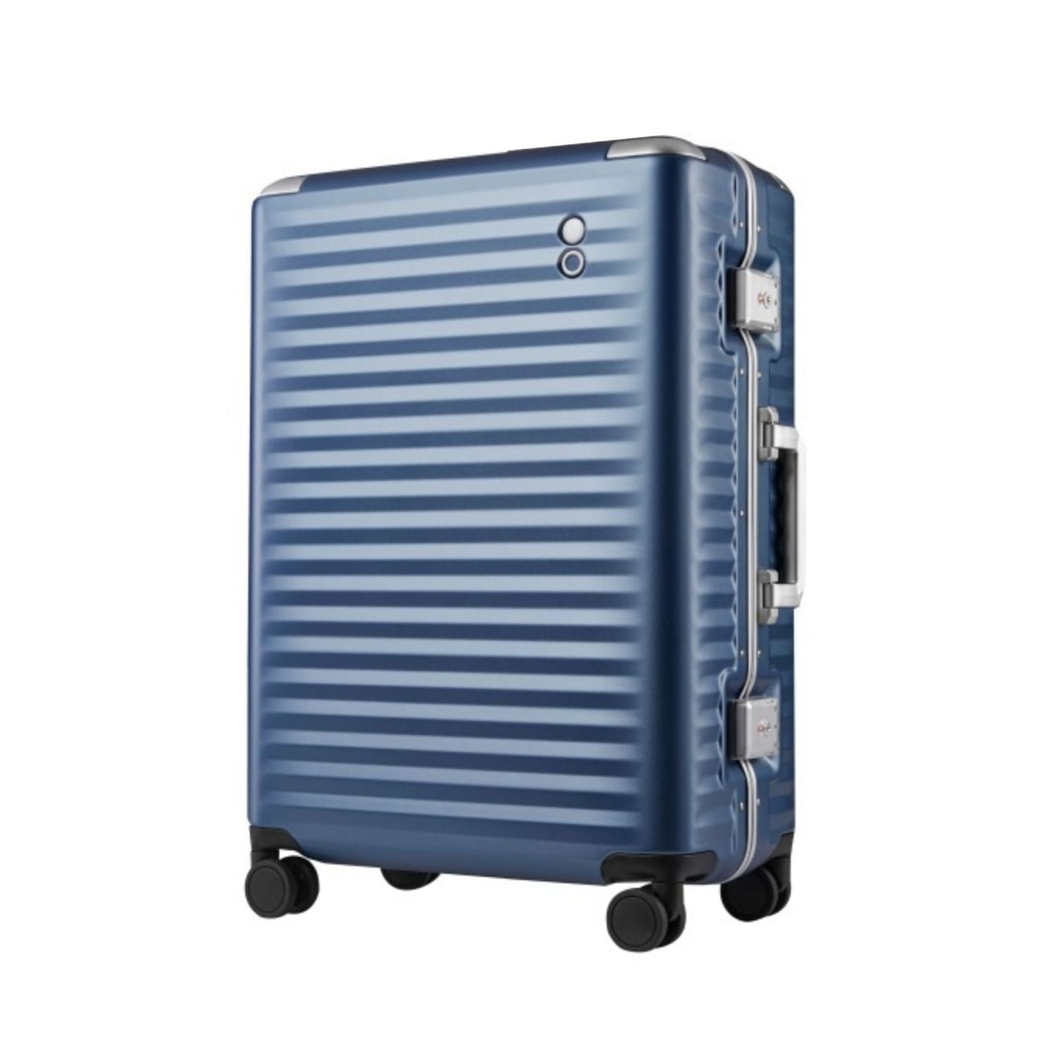 Echolac Celestra Aluminium Frame 24" Medium Luggage with Silent Spinner Wheels (Navy)