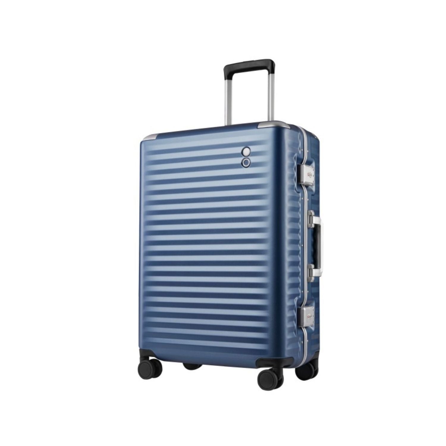 Echolac Celestra Aluminium Frame 24" Medium Luggage with Silent Spinner Wheels (Navy)