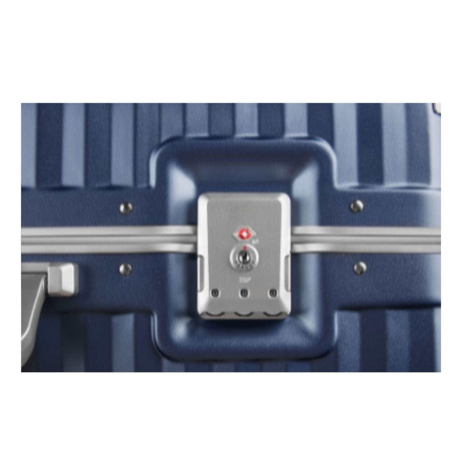 Echolac Celestra Aluminium Frame 24" Medium Luggage with Silent Spinner Wheels (Navy)