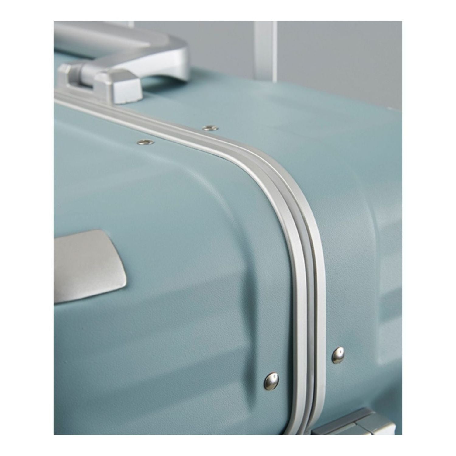 Echolac Celestra Aluminium Frame 24" Medium Luggage with Silent Spinner Wheels (Slate Blue)