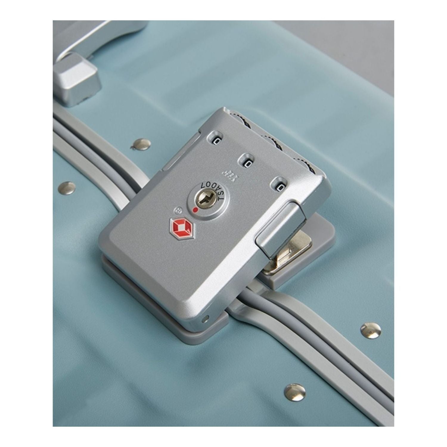 Echolac Celestra Aluminium Frame 24" Medium Luggage with Silent Spinner Wheels (Slate Blue)