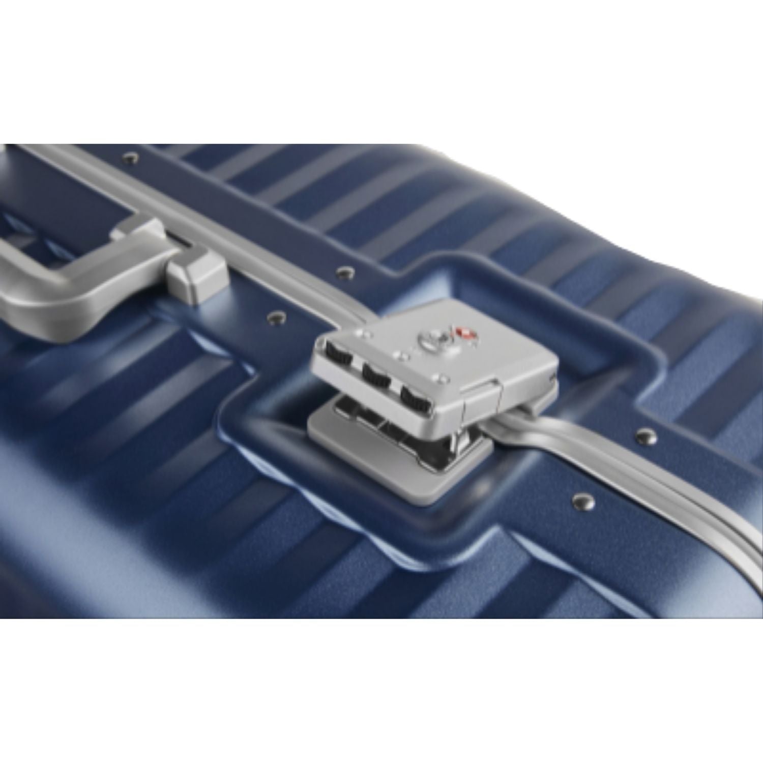 Echolac Celestra Aluminium Frame 28" Large Luggage with Silent Spinner Wheels (Navy)