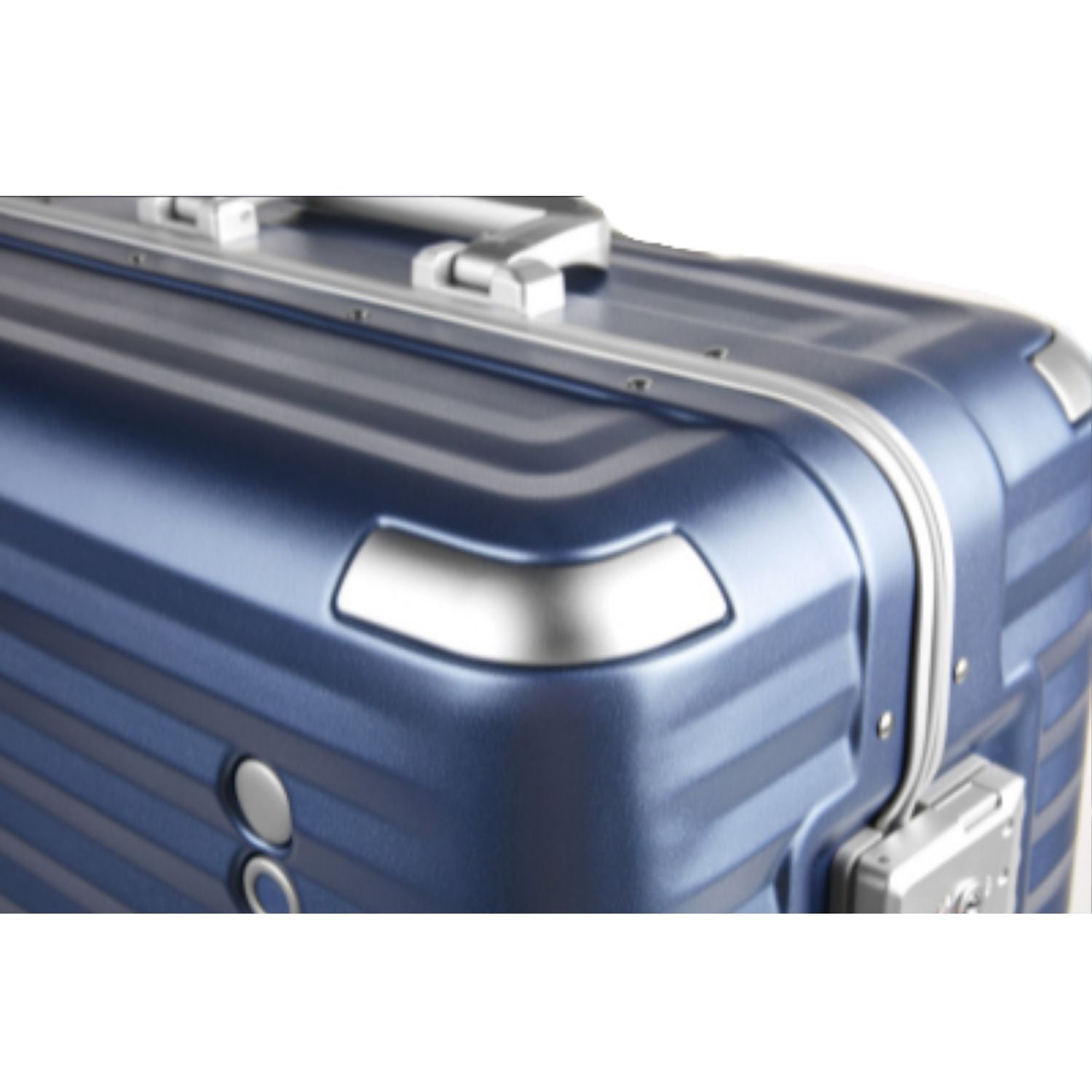 Echolac Celestra Aluminium Frame 28" Large Luggage with Silent Spinner Wheels (Navy)