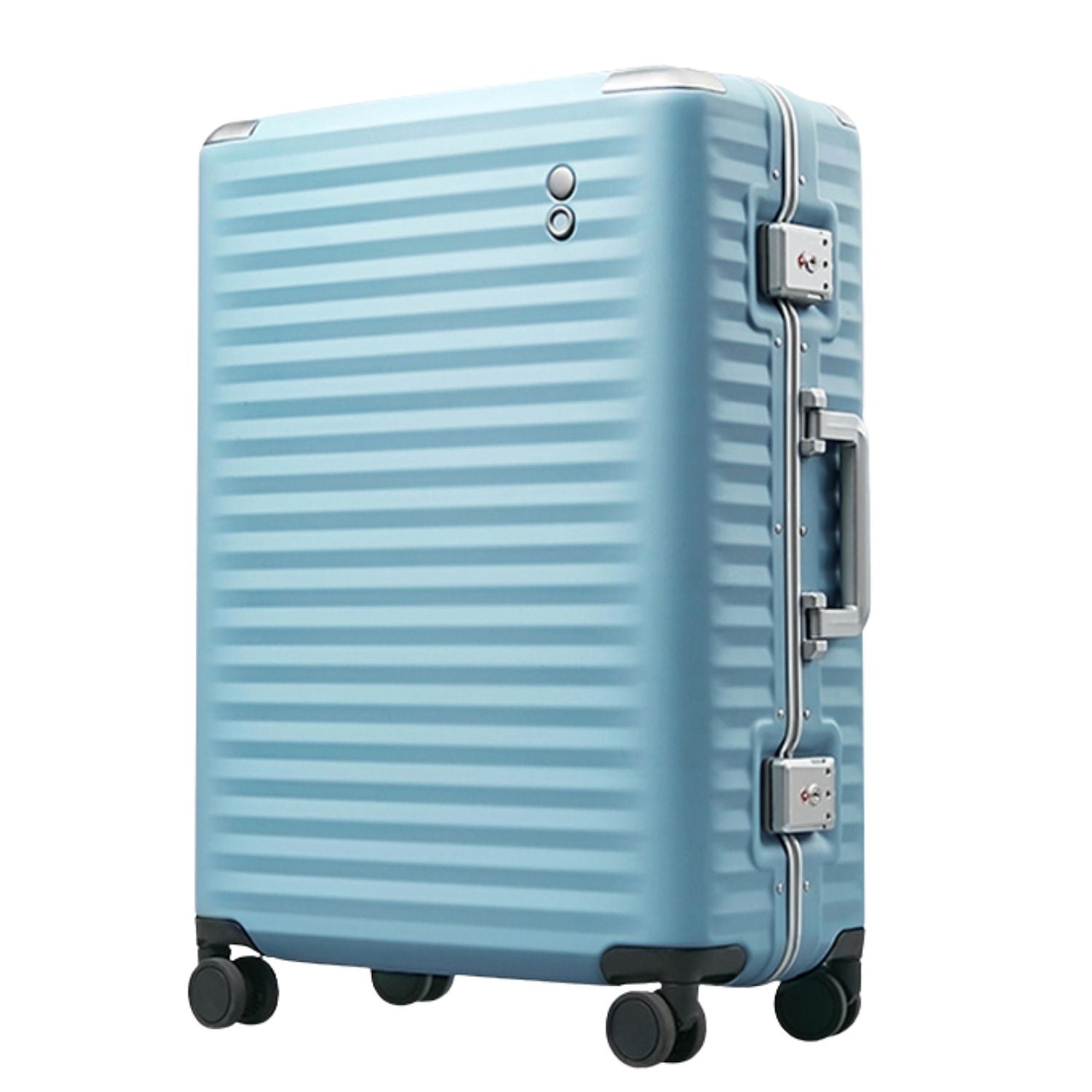 Echolac Celestra Aluminium Frame 28" Large Luggage with Silent Spinner Wheels (Slate Blue)