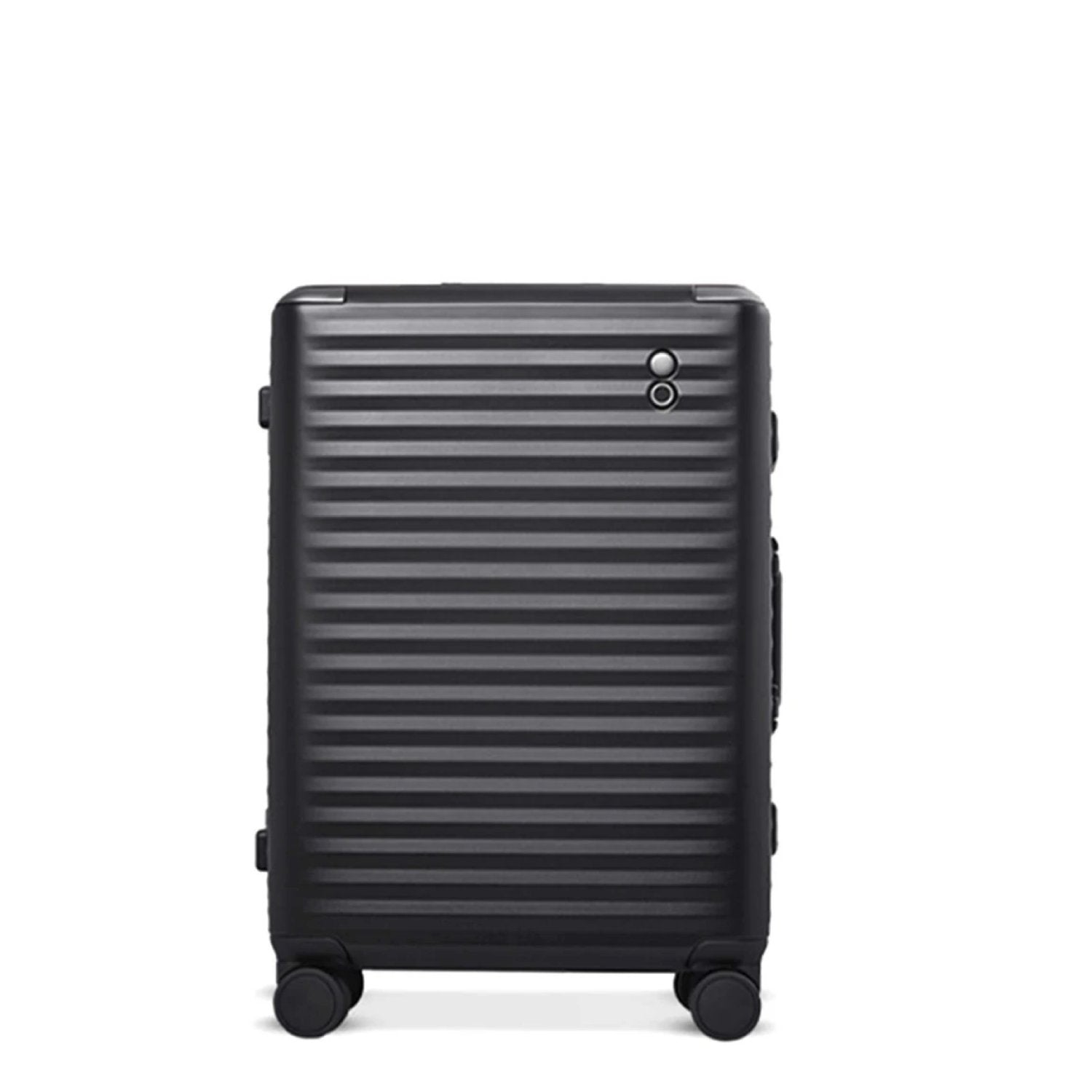 Echolac Celestra Aluminium Frame 28" Large Luggage with Silent Spinner Wheels (Black)