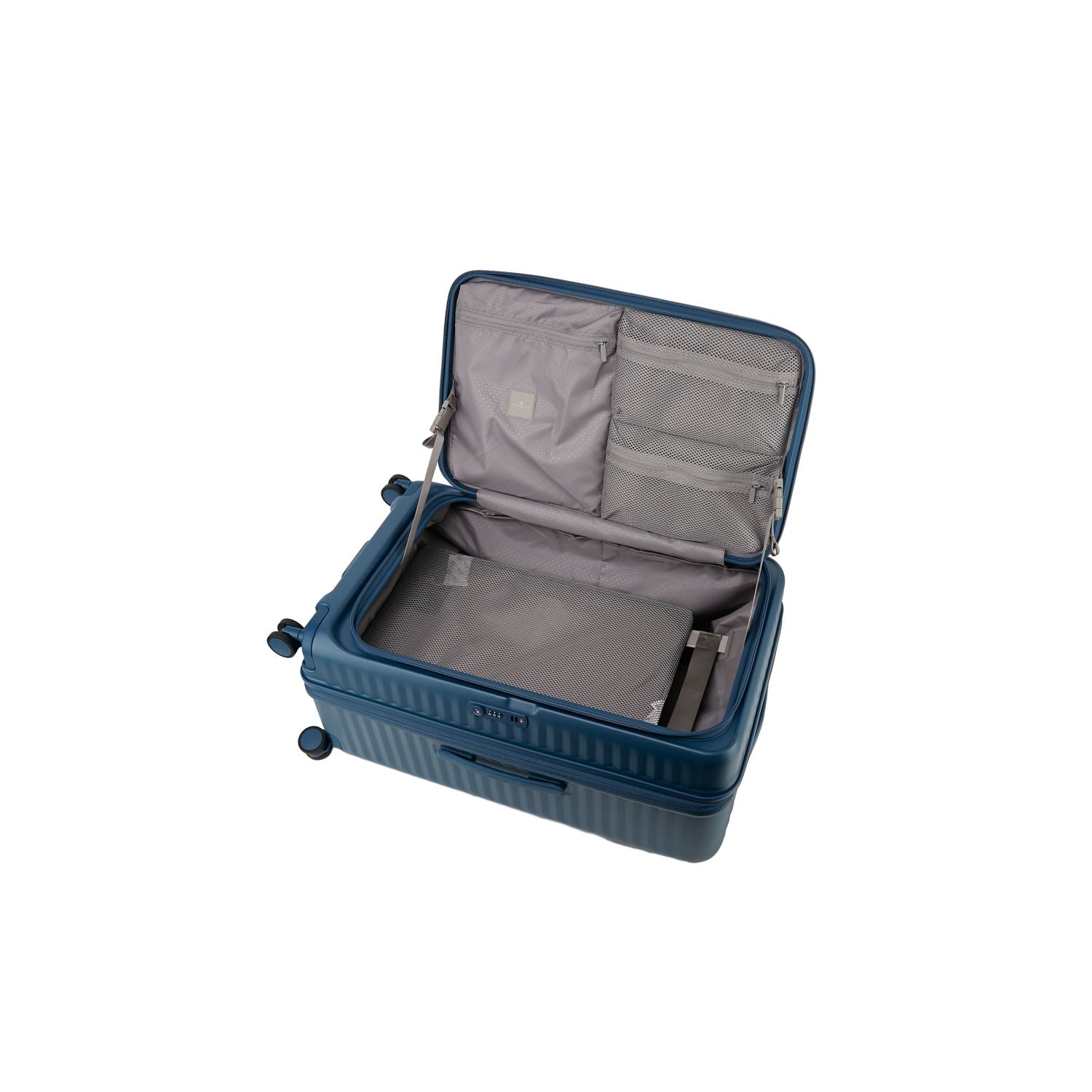 Echolac Celestra Supertrunk KF 28" Large Luggage With Front Access Opening (Dark Blue)