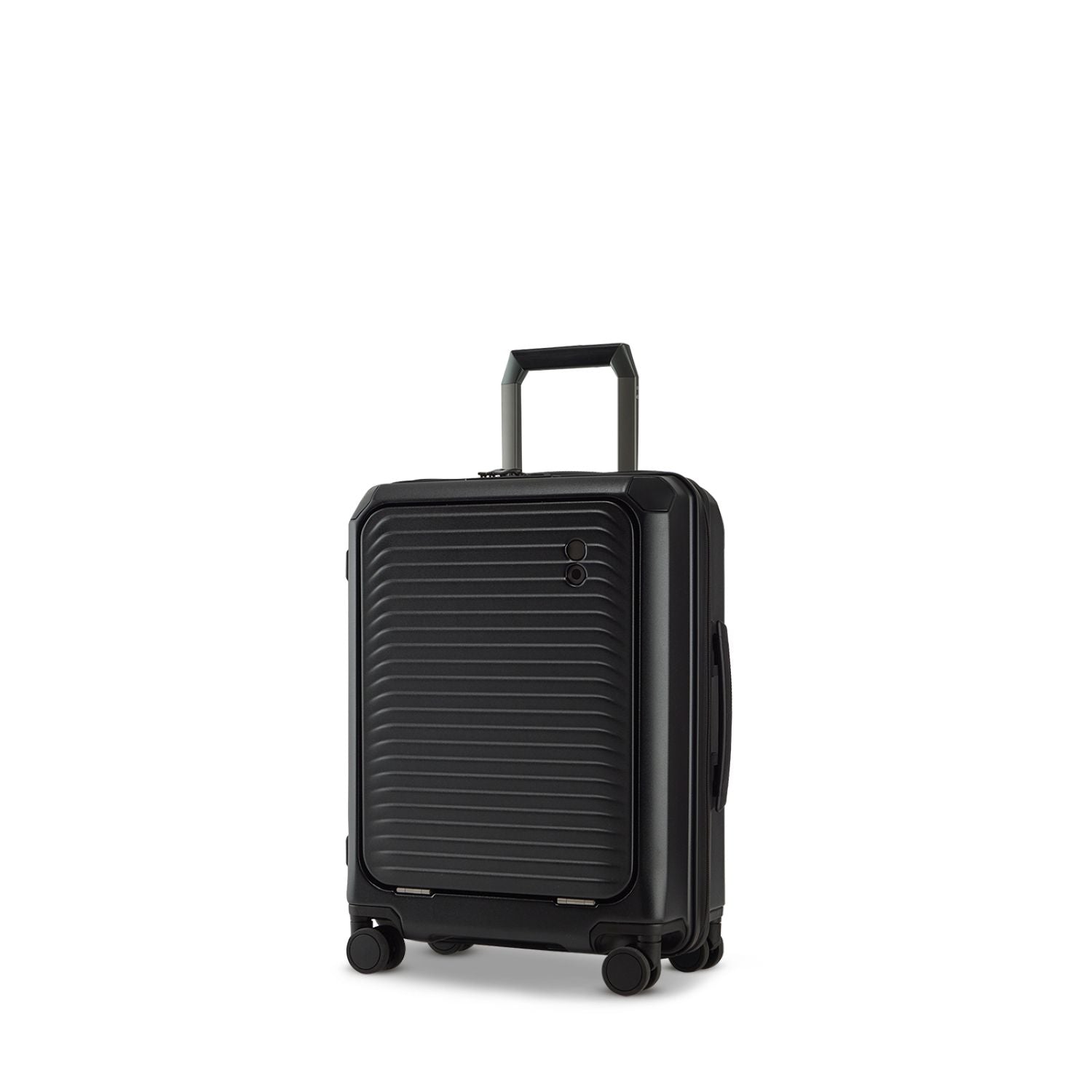 Echolac Shogun Evo FA 20" Upright Carry On Luggage With Front Access Opening (Black)