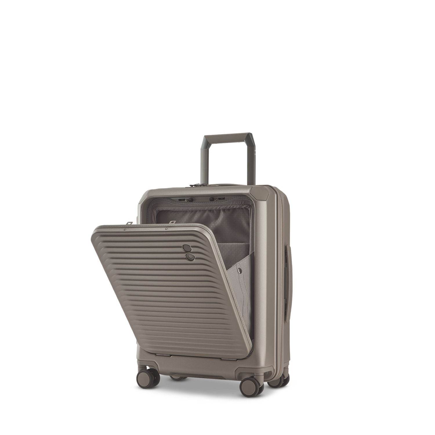 Echolac Shogun Evo FA 20" Upright Carry On Luggage With Front Access Opening (Champagne)