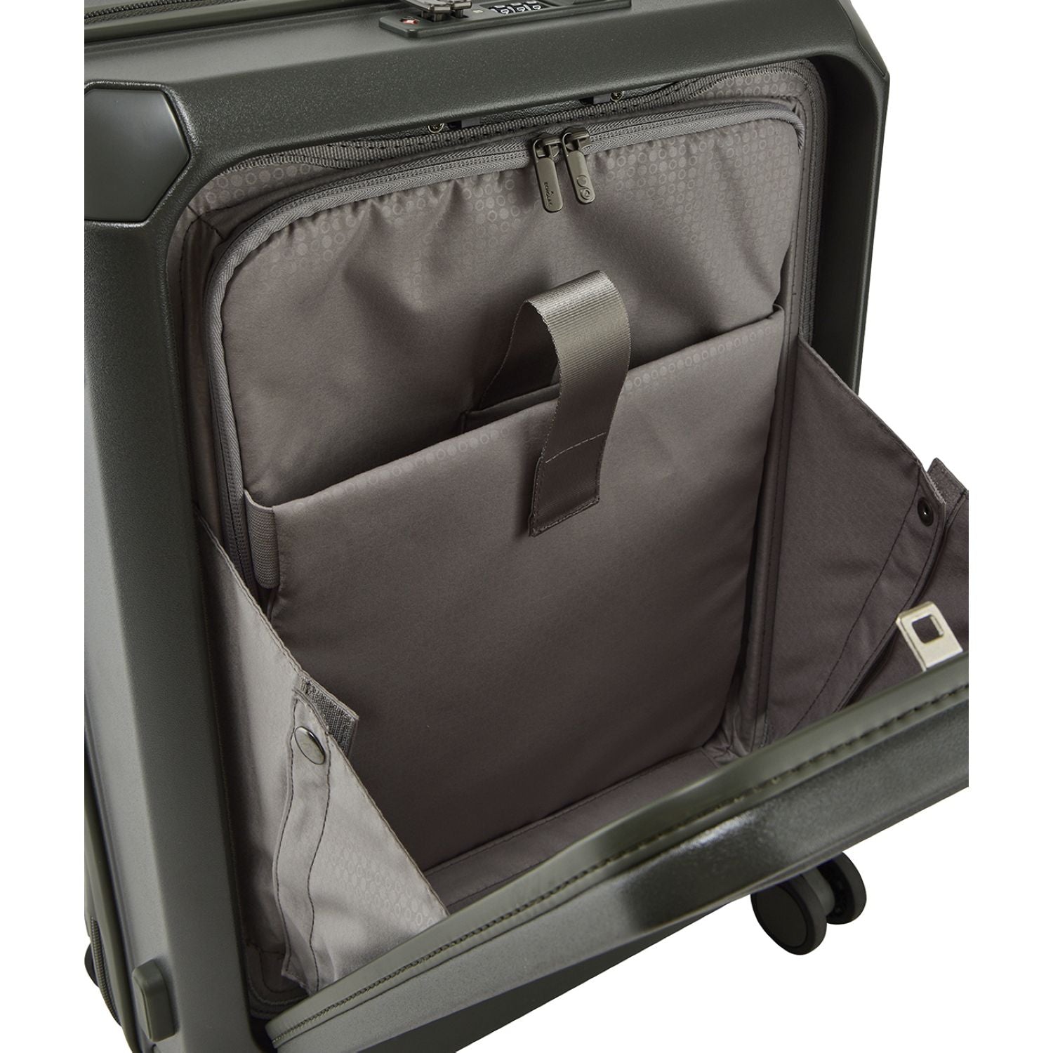 Echolac Shogun Evo FA 20" Upright Carry On Luggage With Front Access Opening (Deep Olive)
