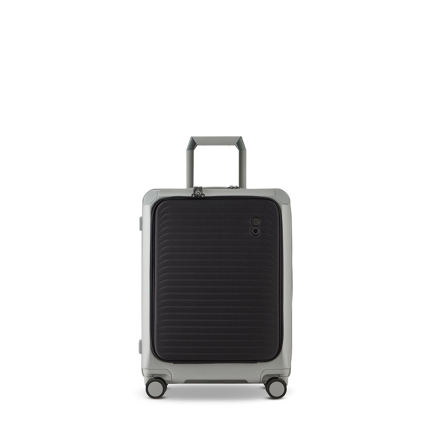 Echolac Shogun Evo G 20" Upright Carry On Luggage With Front Access Opening (Silver)