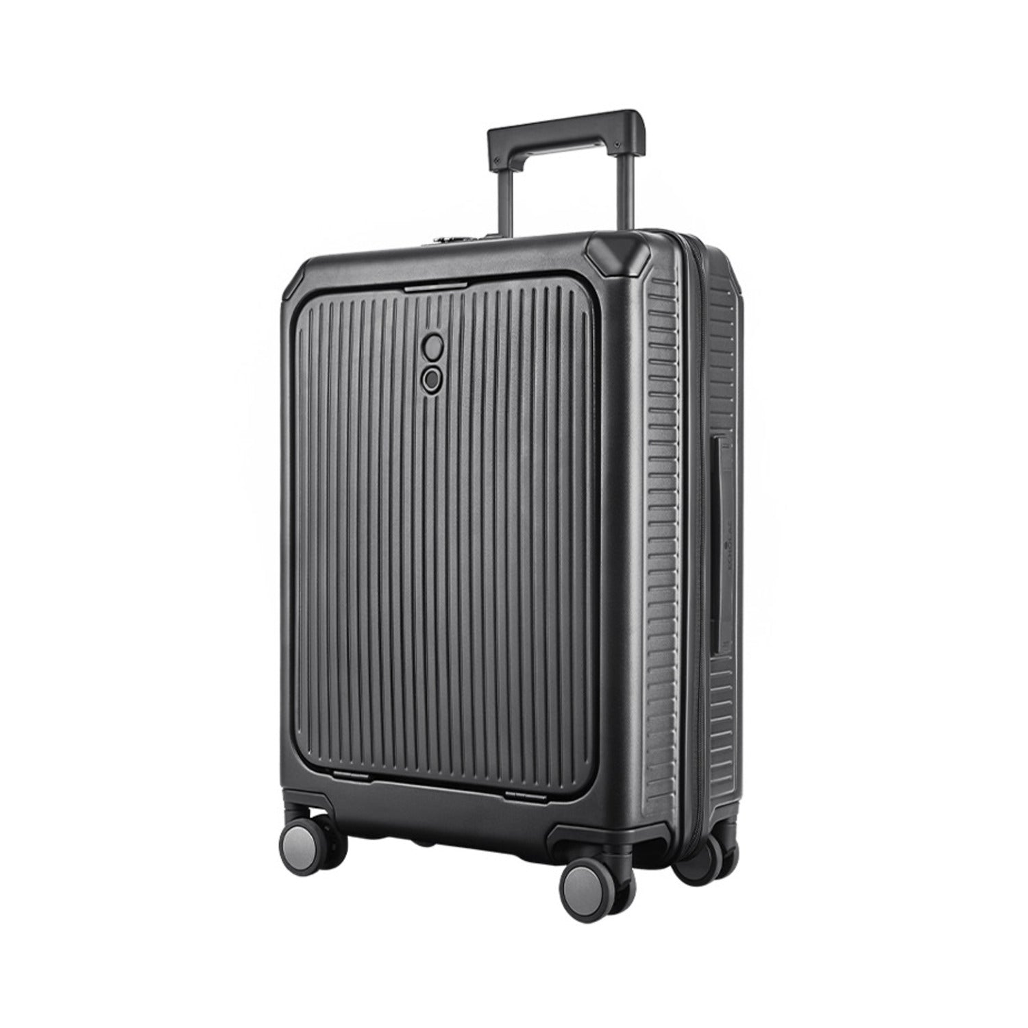 Echolac Shogun 20" Upright Luggage With Front Access Opening (Black)