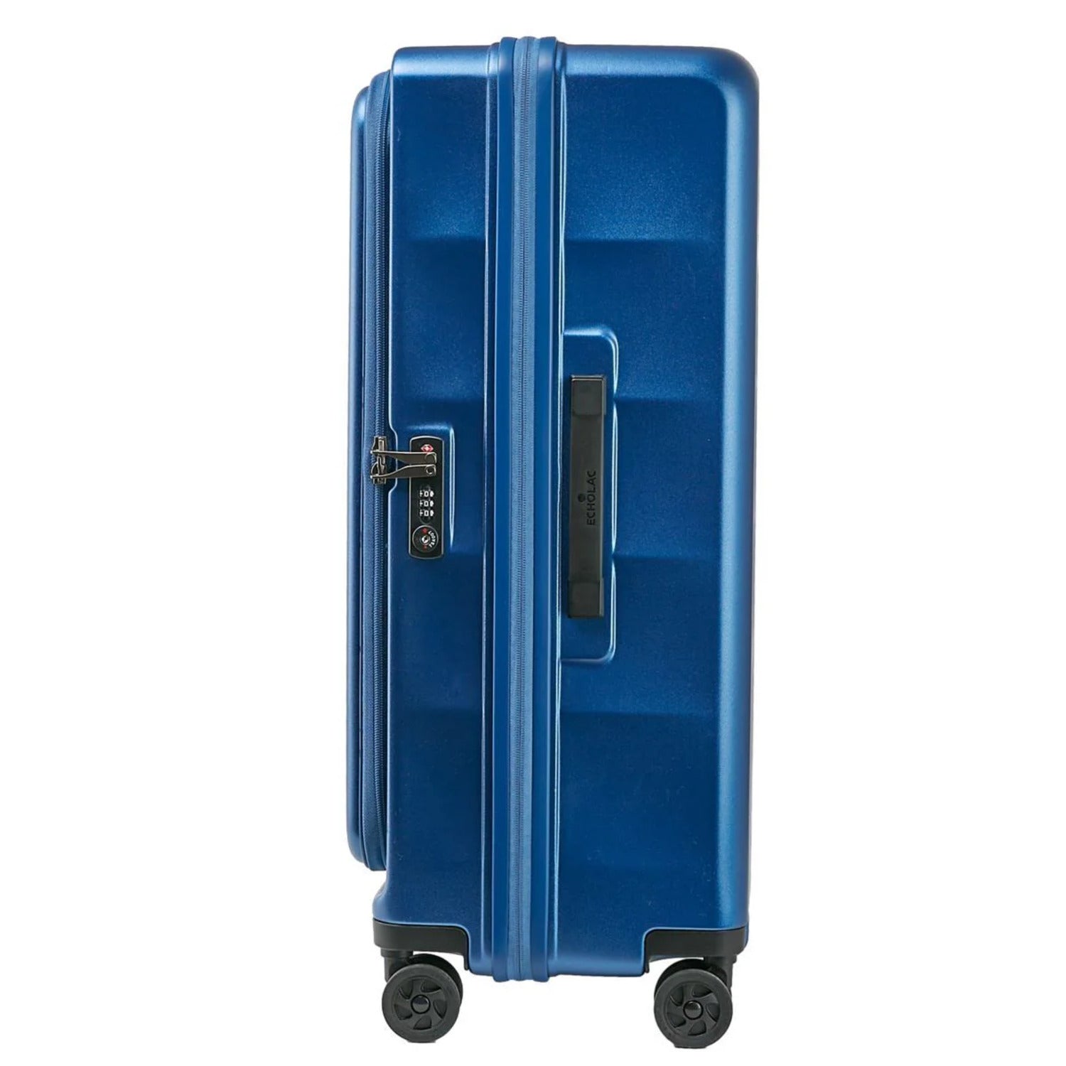 Echolac Square FX 28" Large Expandable Luggage (Blue)