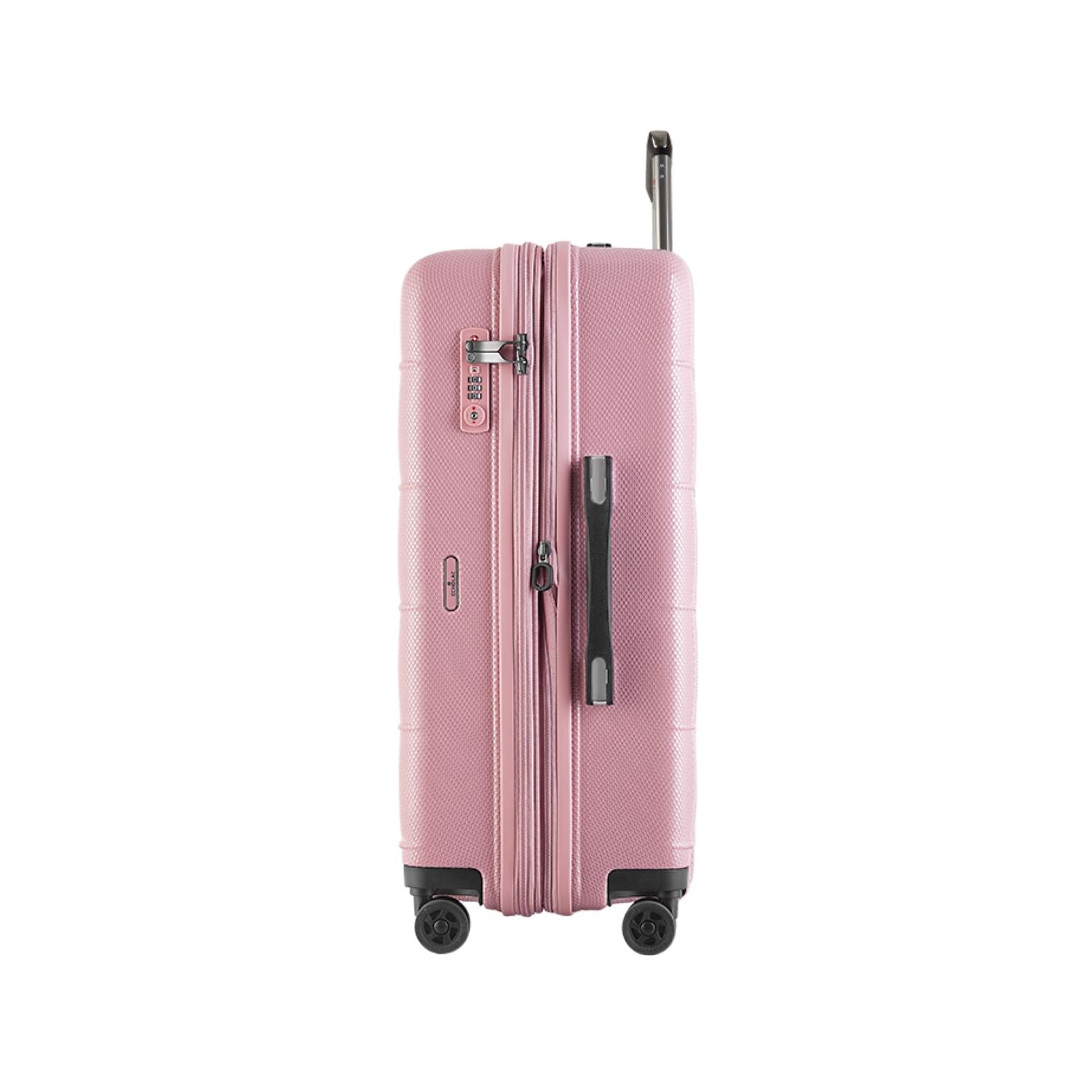 Echolac Square Pro 24" Medium Upright Luggage with Super Silent Spinner Wheels - Peach