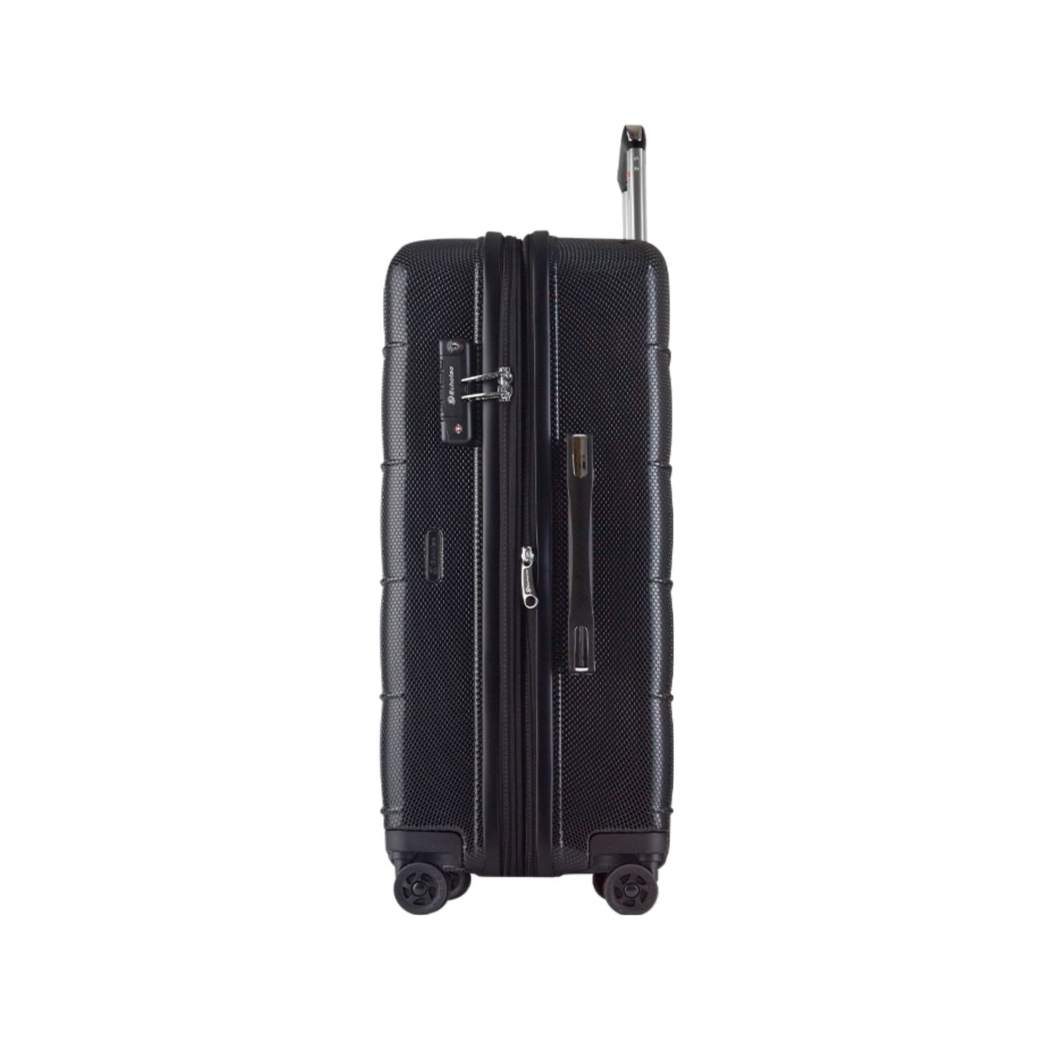 Echolac Square Pro 28" Upright Large Luggage with Super Silent Spinner Wheels - Black