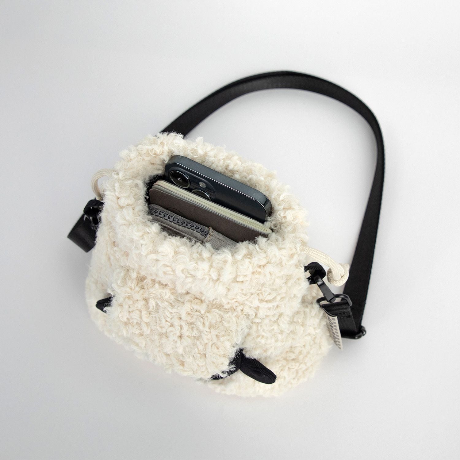 Doughnut Bah Fairies & Friends Series Crossbody Bag - White X Black