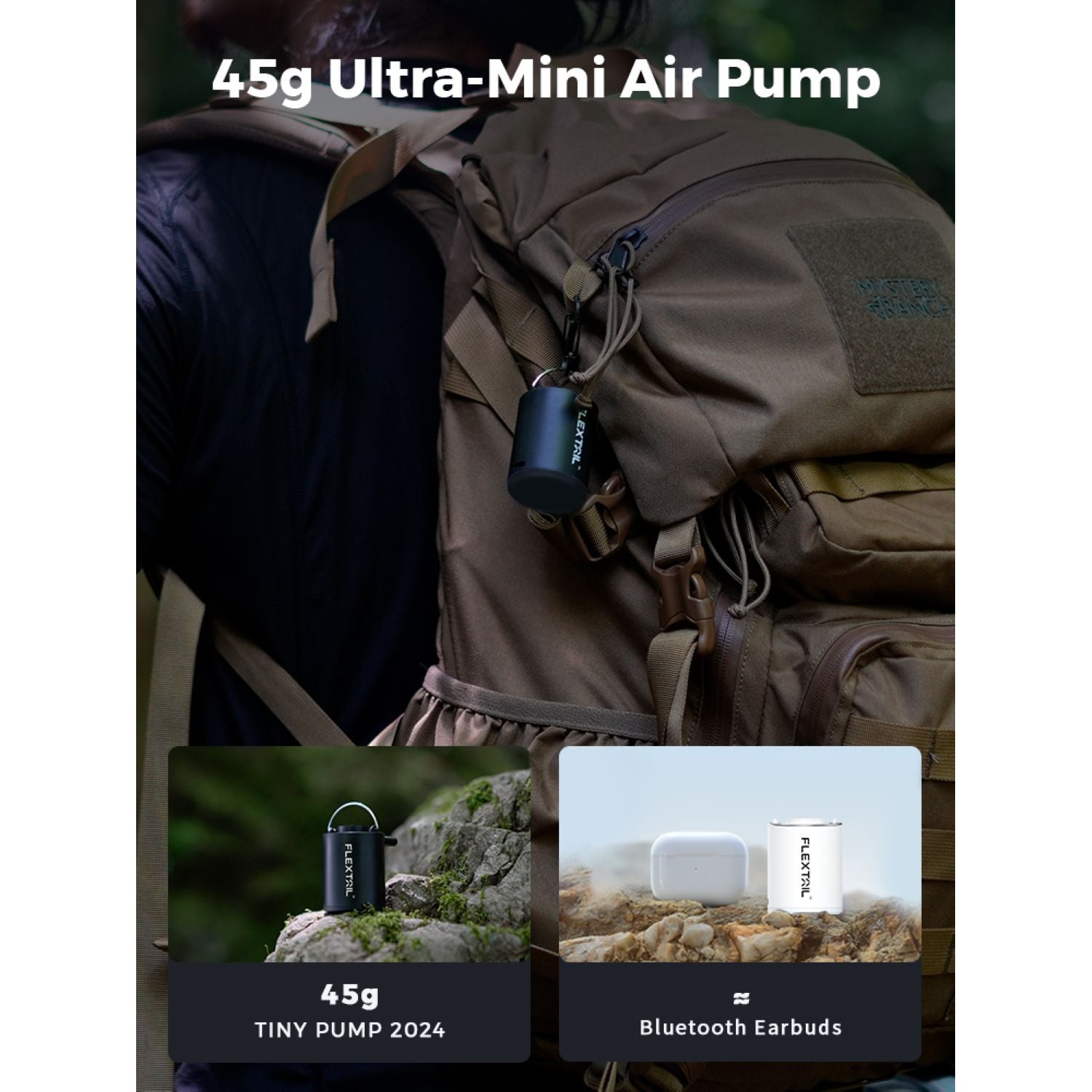 Flextail Tiny Portable Travel Vacuum Pump 2024 - White