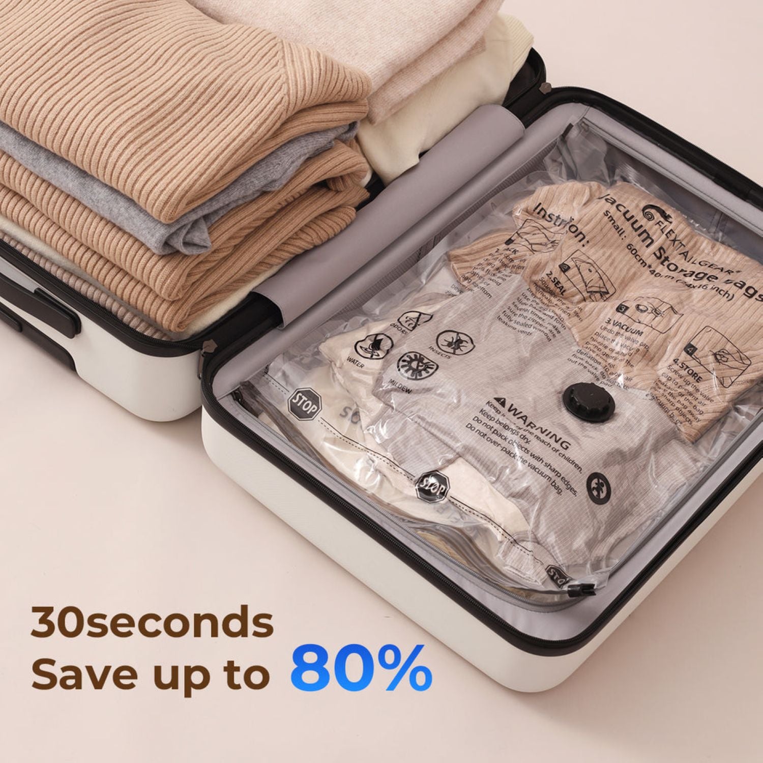 Flextail Vacuum Storage Bag (4 Pack) - Small