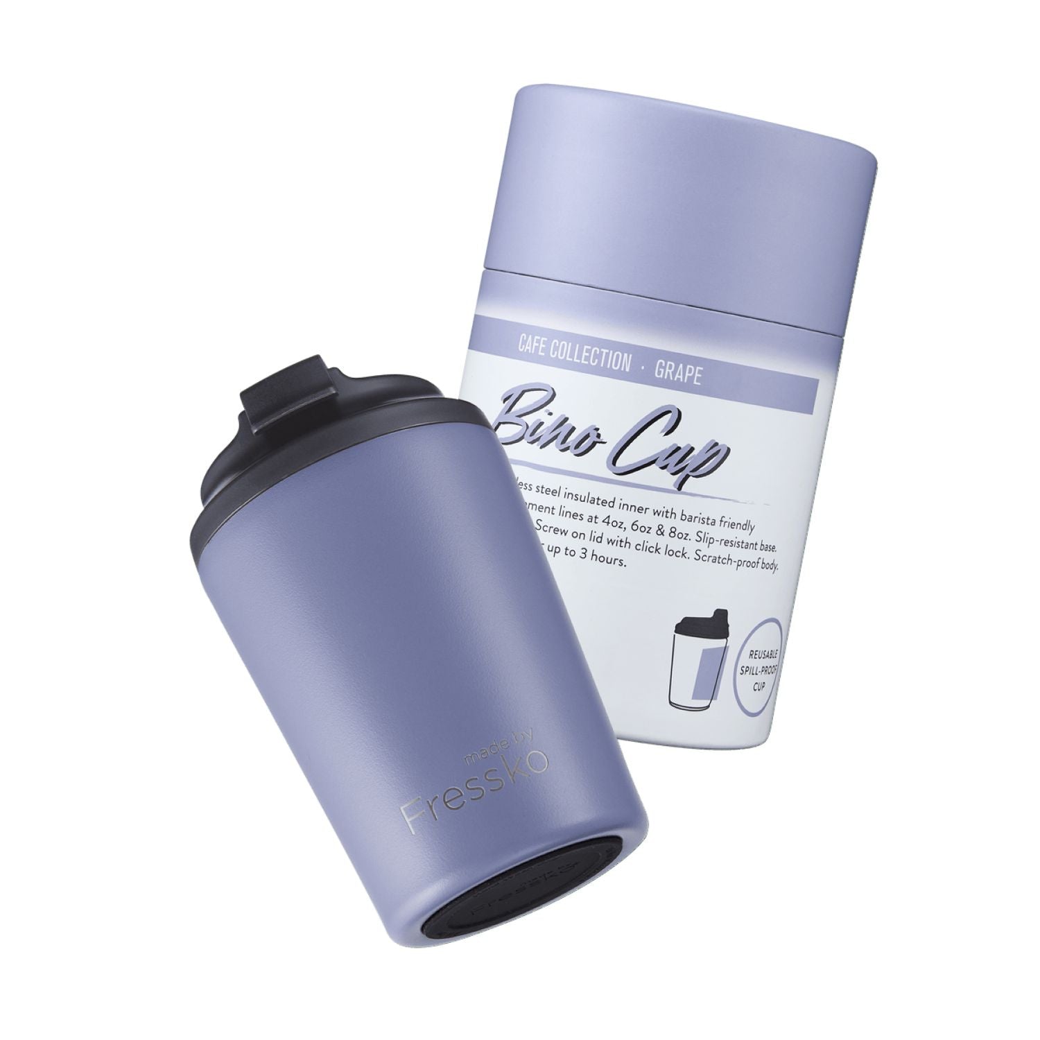 Made By Fressko Bino 8oz Insulated Stainless Steel Cup - Grape