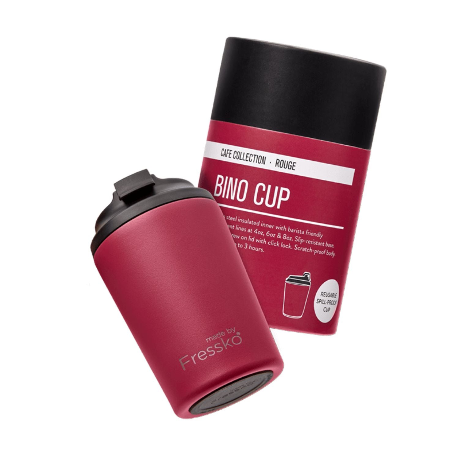Made By Fressko Bino 8oz Insulated Stainless Steel Cup - Rouge