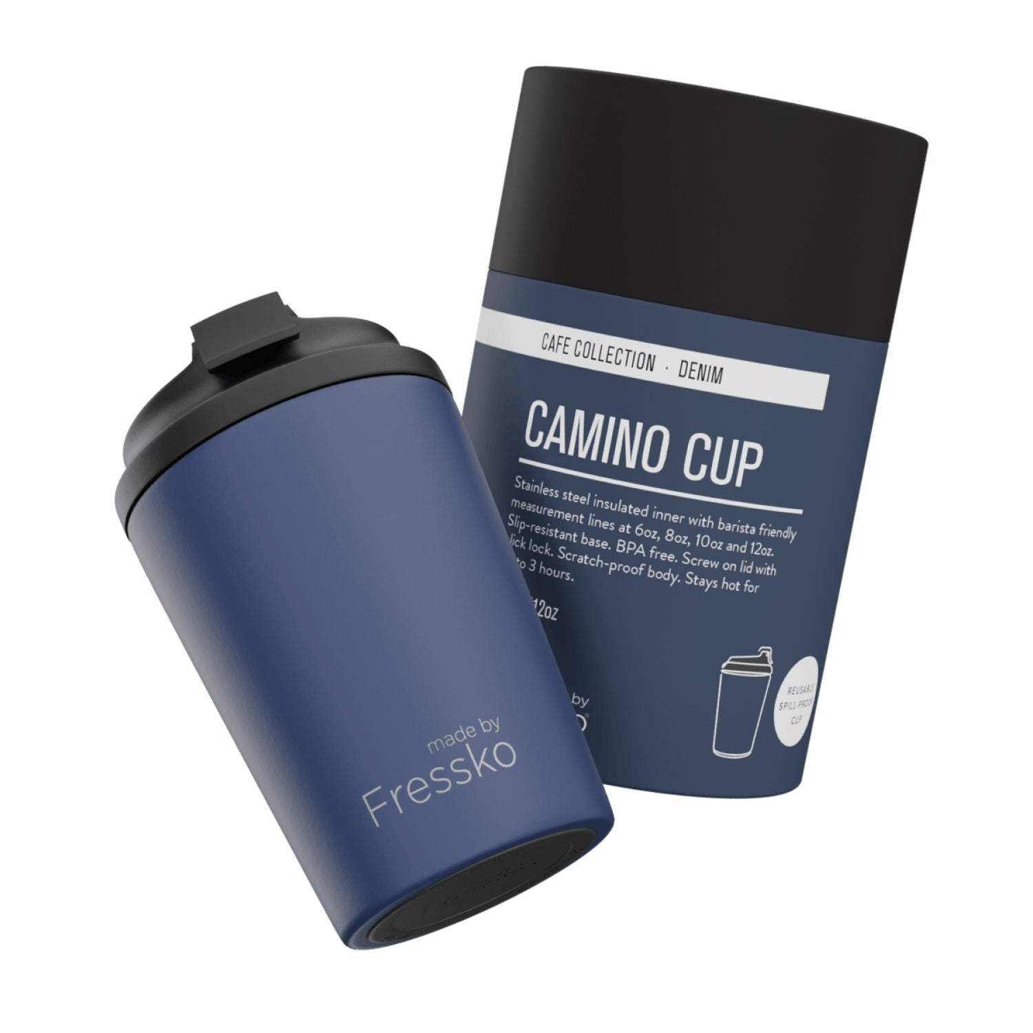 Made By Fressko Camino 12oz Insulated Stainless Steel Cup - Denim