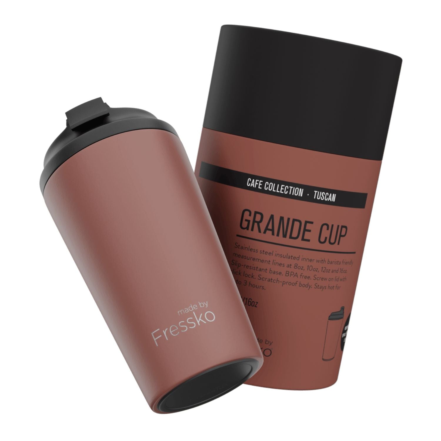 Made By Fressko Grande 16oz Insulated Stainless Steel Cup - Tuscan