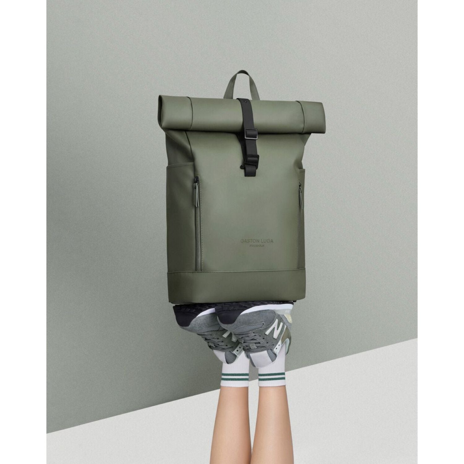 Gaston Luga Rullen Backpack 16" - Olive / Black