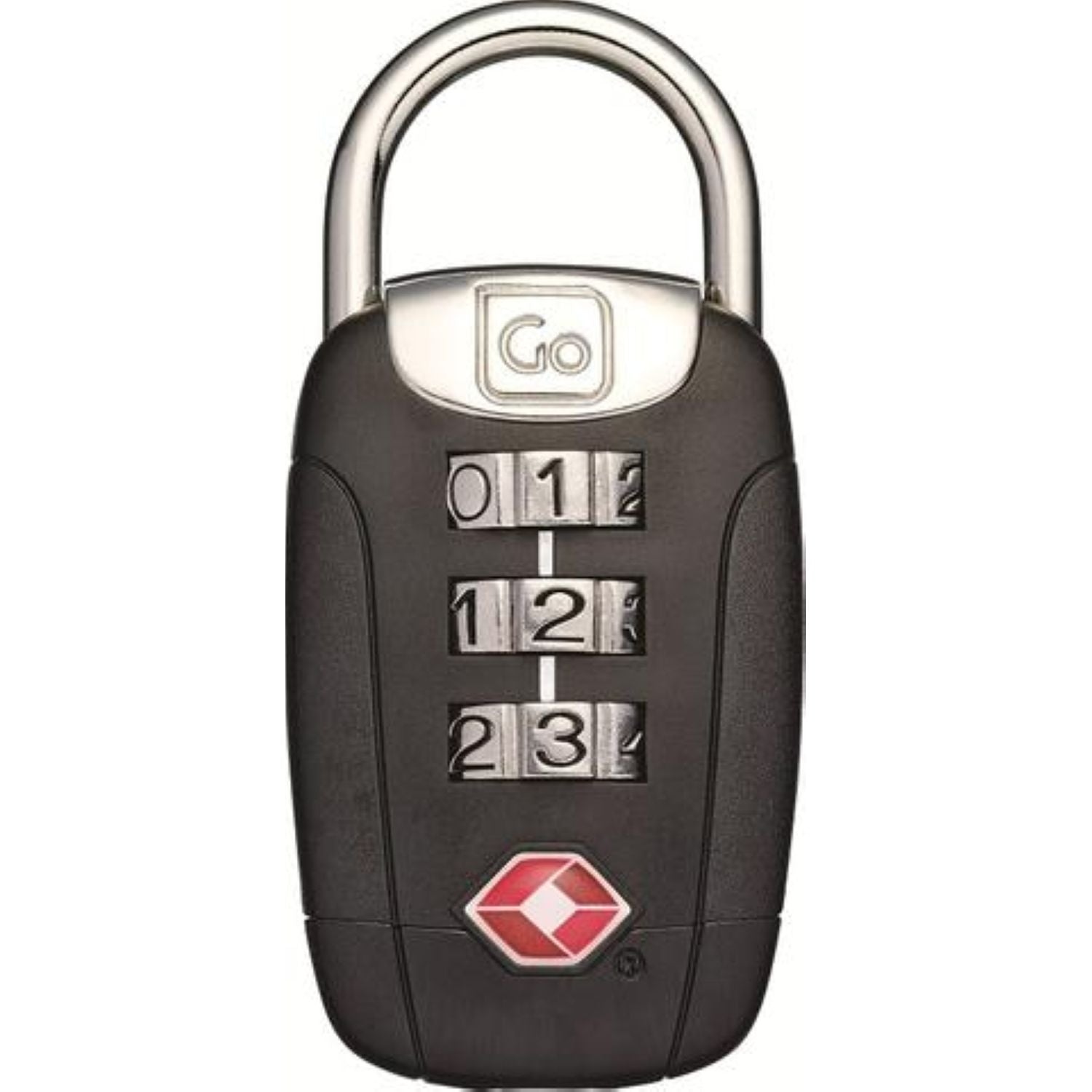 Go Travel Big Dial Twist 'N' Set Lock - Black