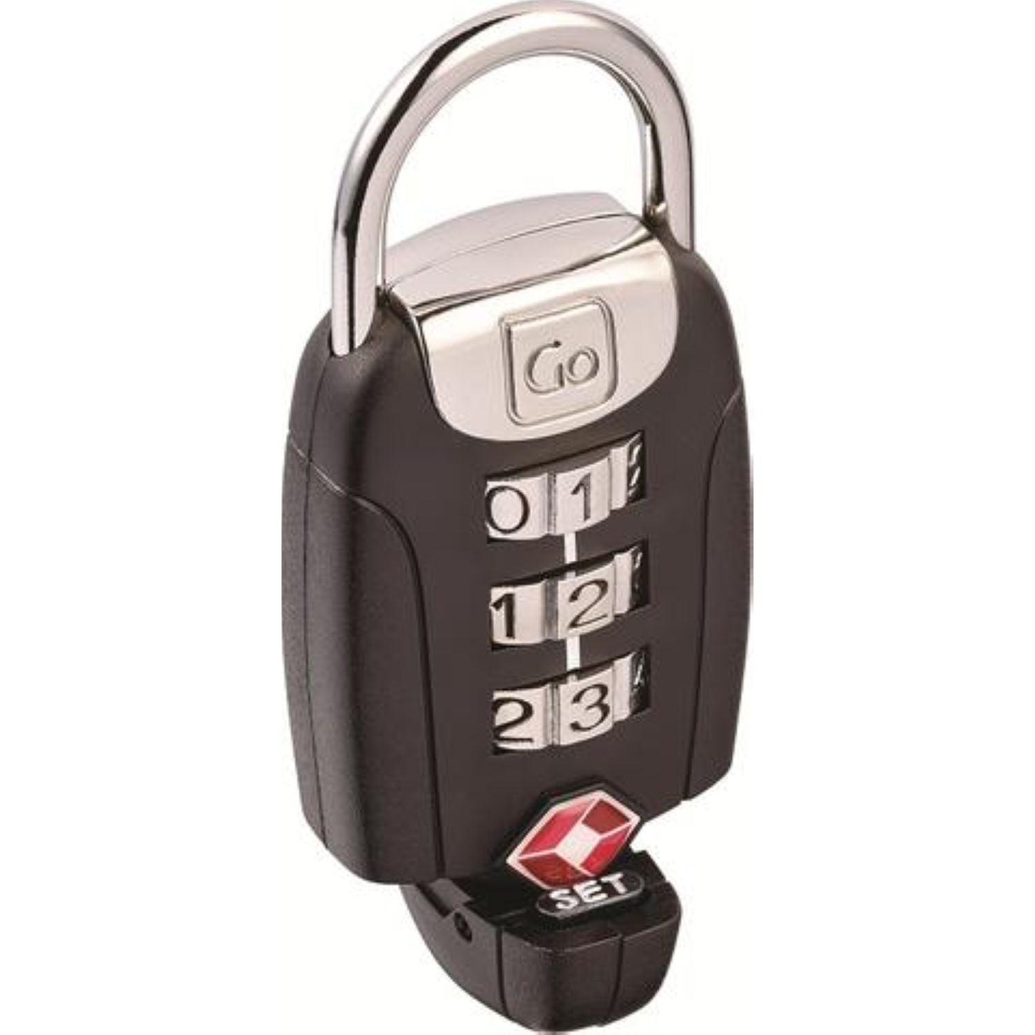 Go Travel Big Dial Twist 'N' Set Lock - Black