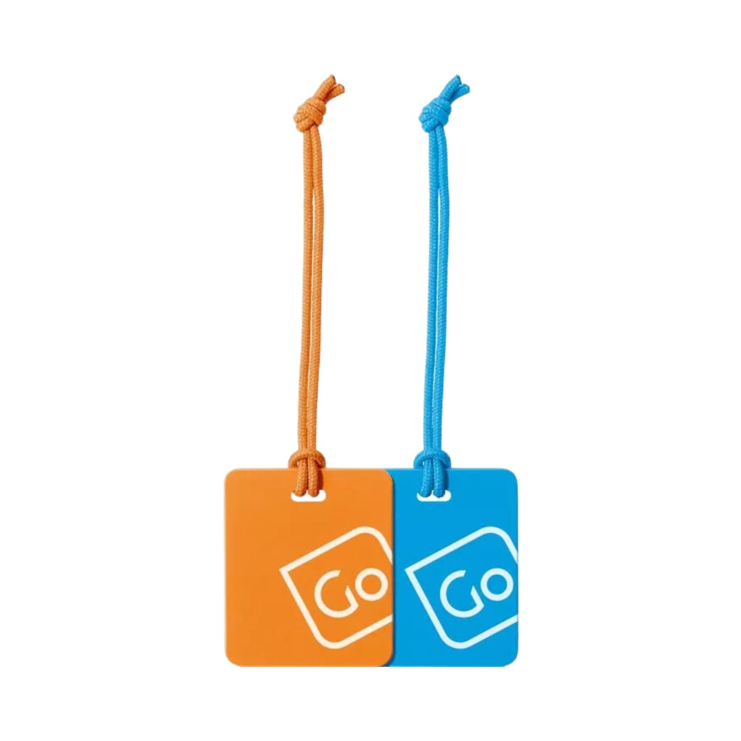 Go Travel Luggage Tags Twin Pack (Blue/Orange)