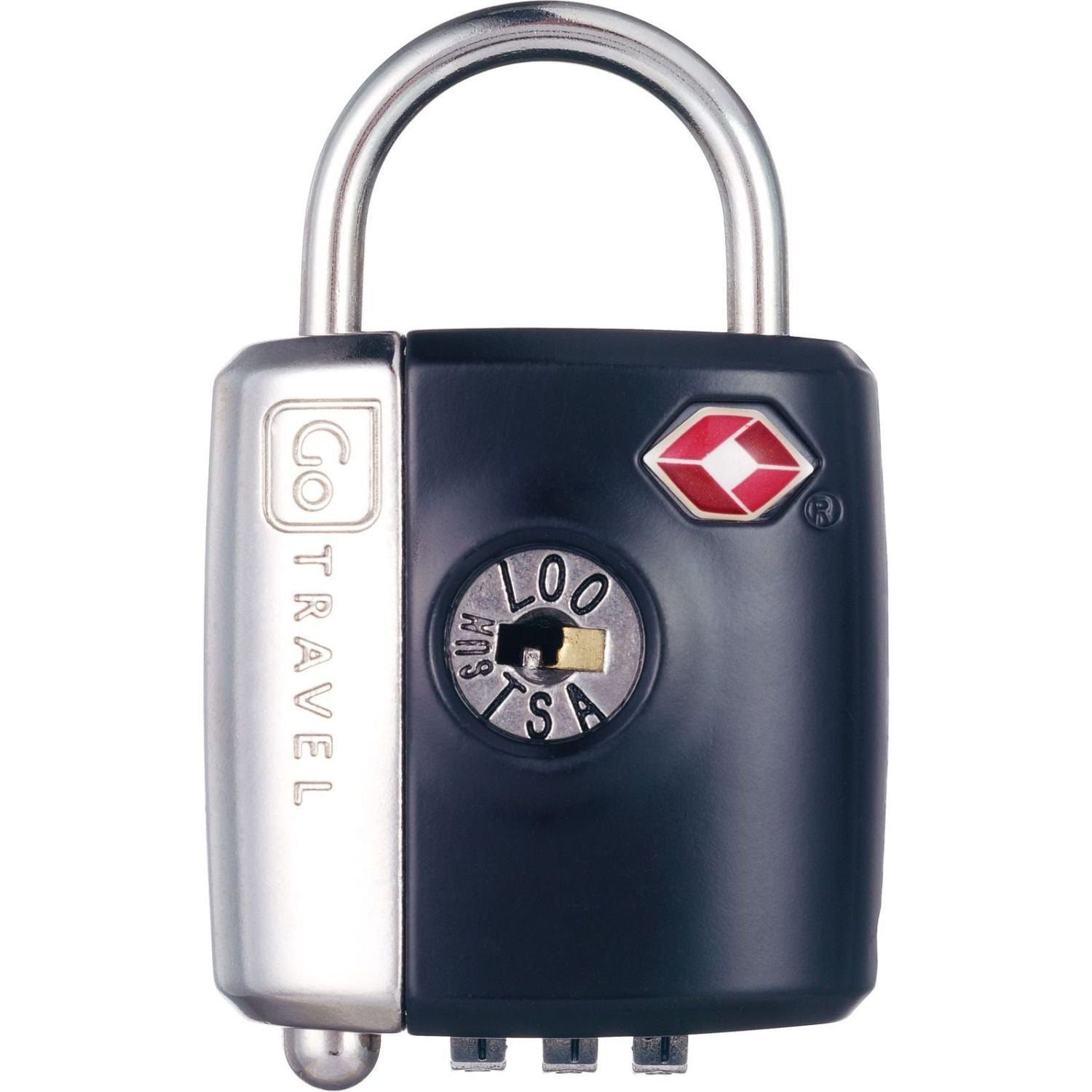 Go Travel Travel Sentry Approved Dual Key/Combi Padlock (Black)