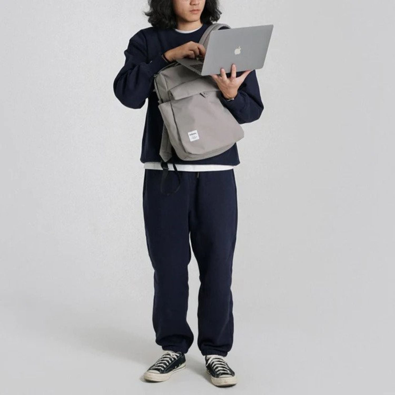 Hellolulu Carter Backpack Recycled (Soft Gray)