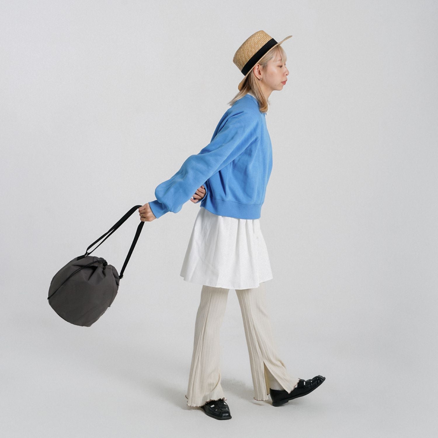 Hellolulu Cowan 2 Sided Bucket Bag (Iron Gray)