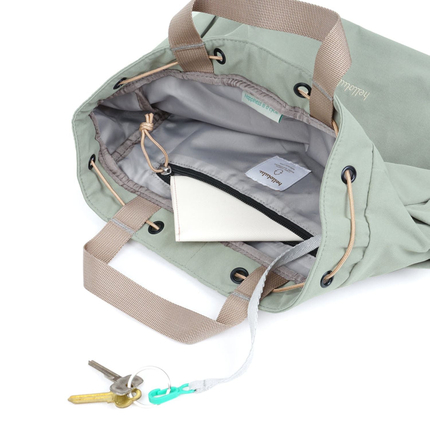 Hellolulu Emma Mini Everyday Totepack Recycled (Pastel Green)