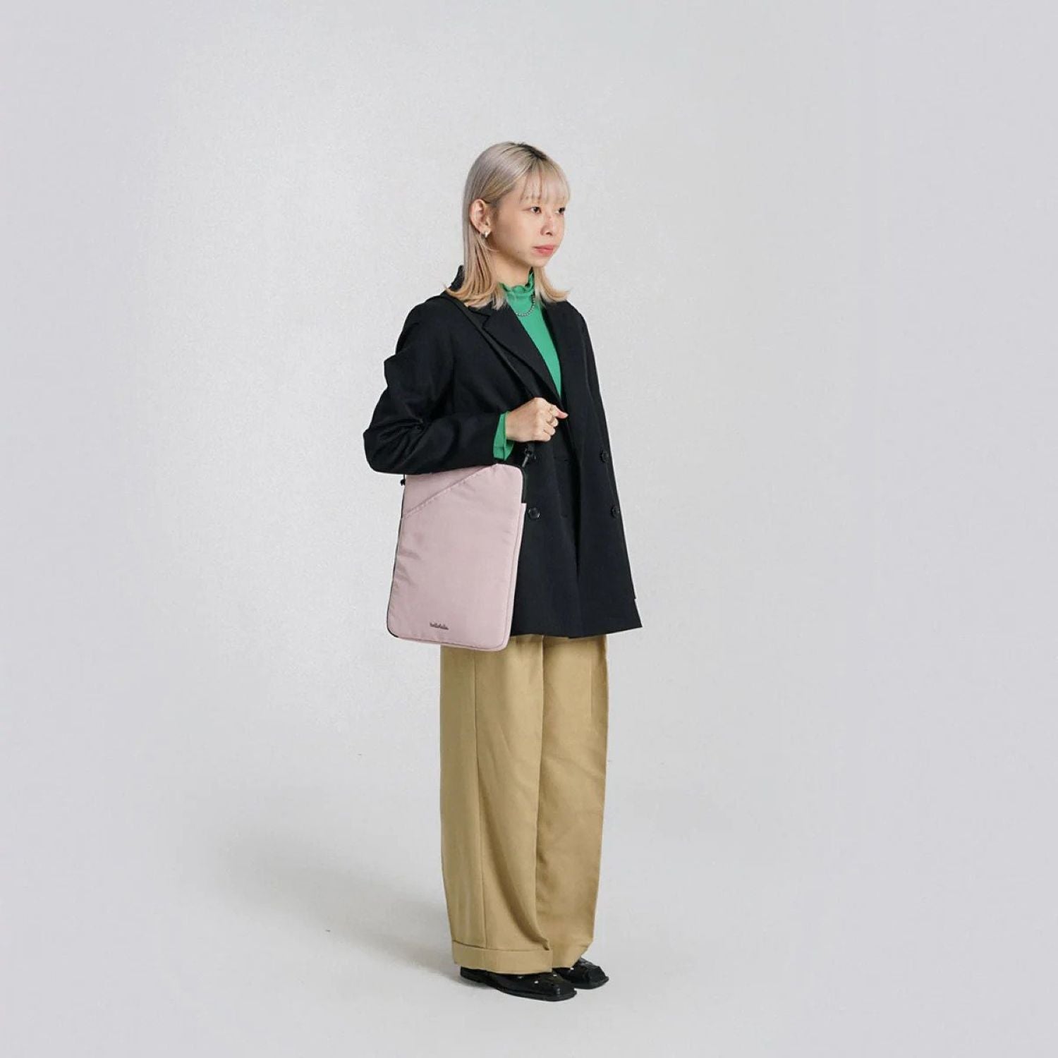 Hellolulu Erle 3-Way Laptop Sleeve Case 13" Recycled (Soft Pink)