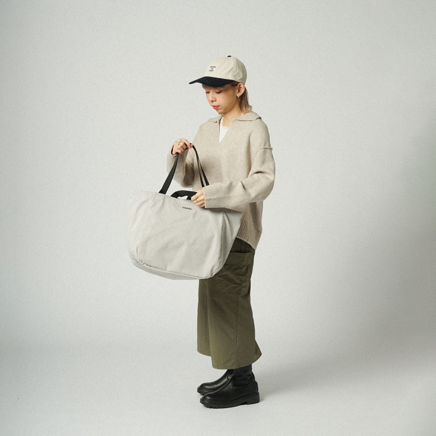 Hellolulu Jake Double Sided 2 Way Tote Recycled (Cloudy Gray/Classic Blue)