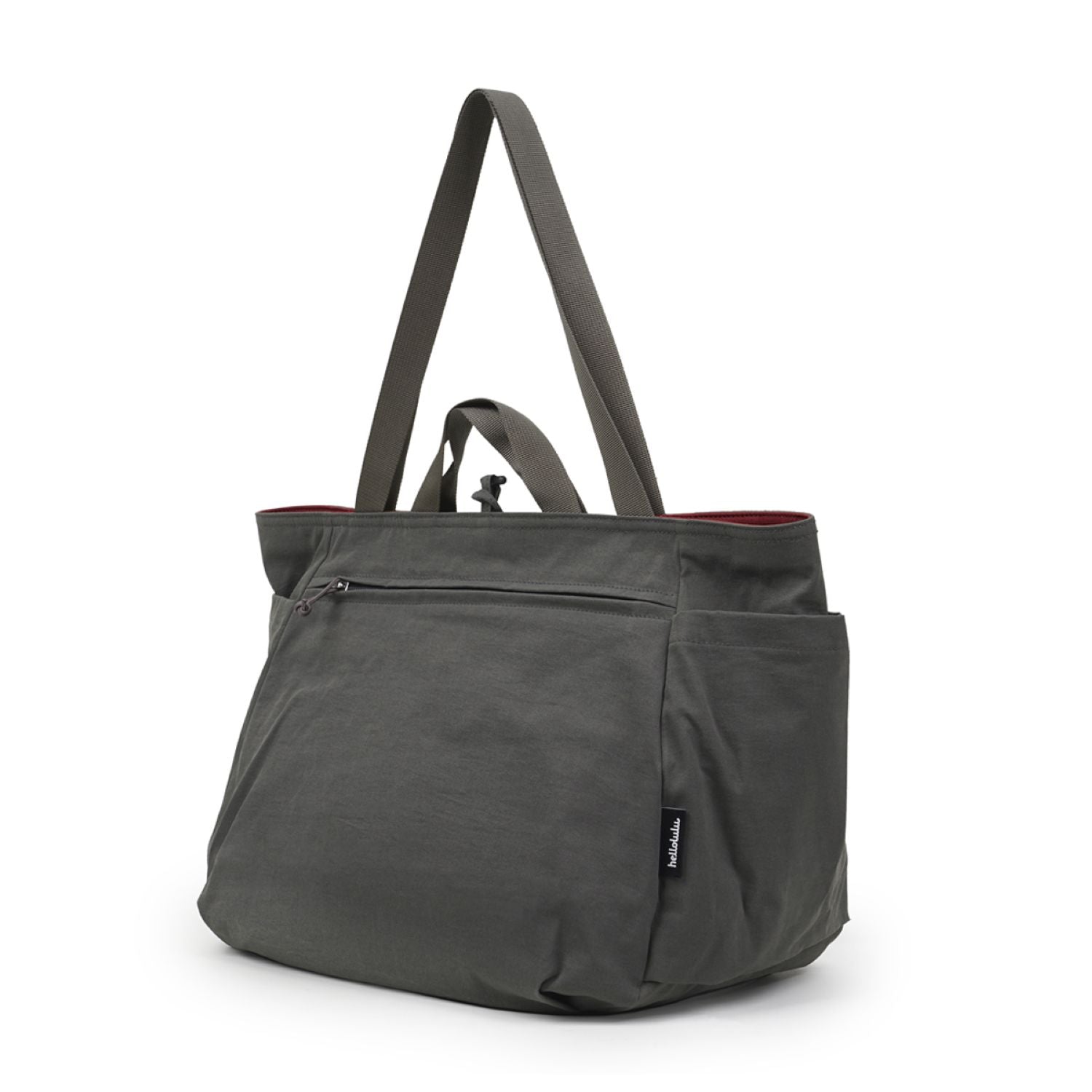 Hellolulu Jake Double Sided 2 Way Tote Recycled (Berry Wine/Glacier Gray)