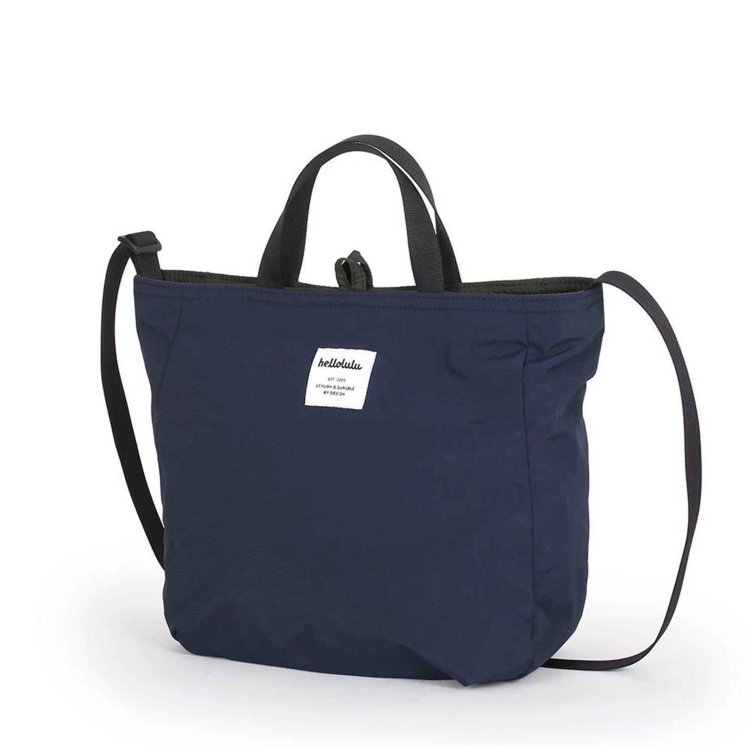 Hellolulu Jolie Double Sided 2 Way Shoulder Bag (Prussian Blue/Iron Gray)