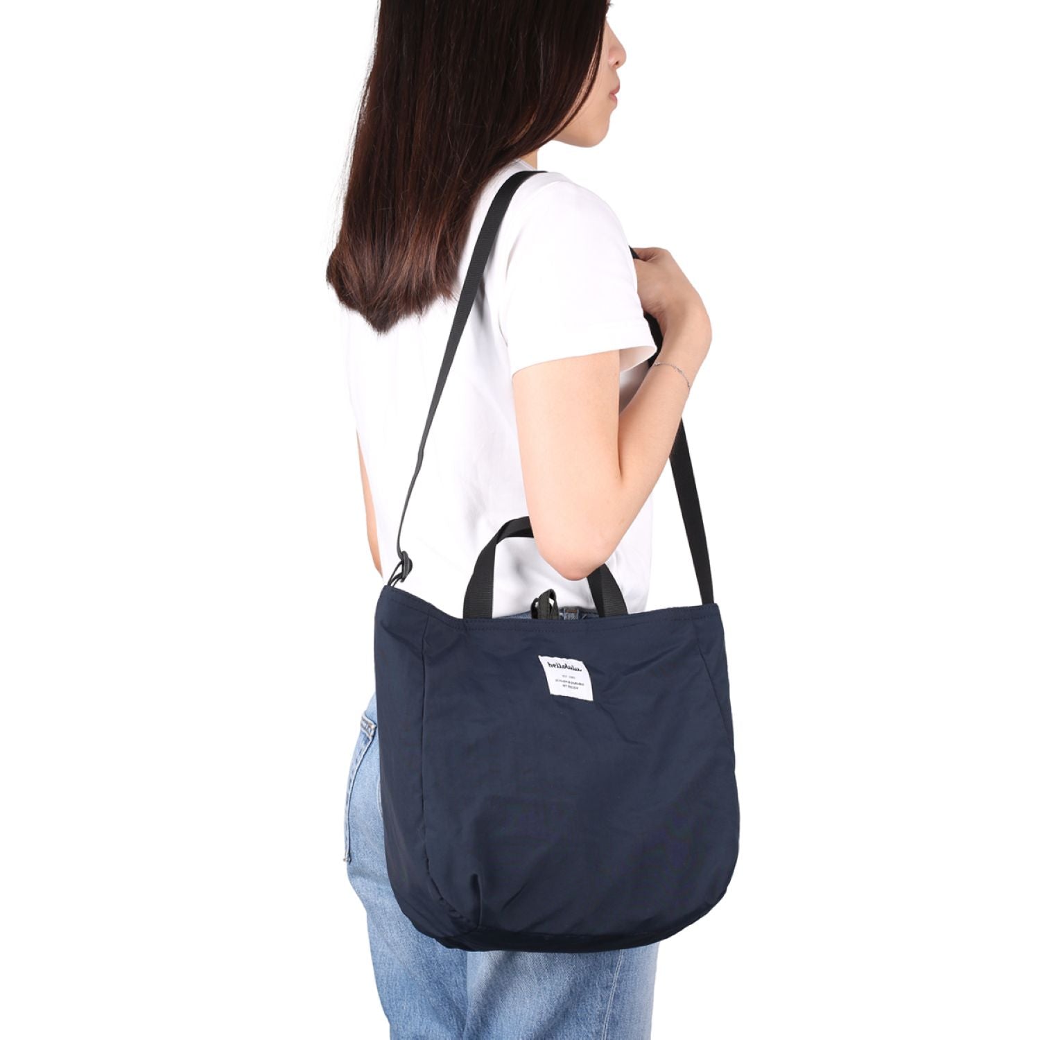 Hellolulu Jolie Double Sided 2 Way Shoulder Bag (Prussian Blue/Iron Gray)